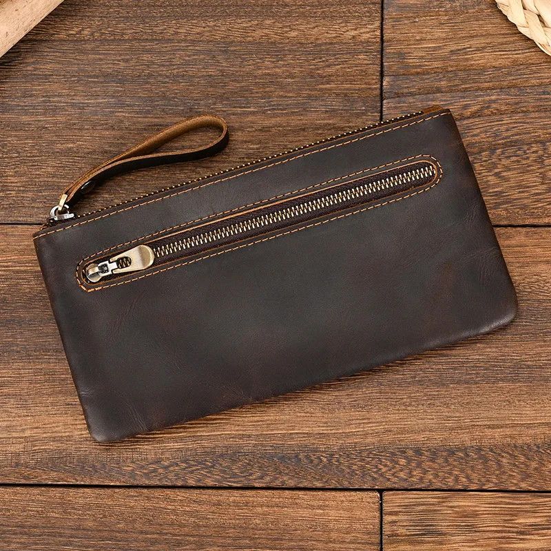 Leather × Vintage Leather purse cellphone pouch iphone bag Size ONE SIZE - 3 Thumbnail