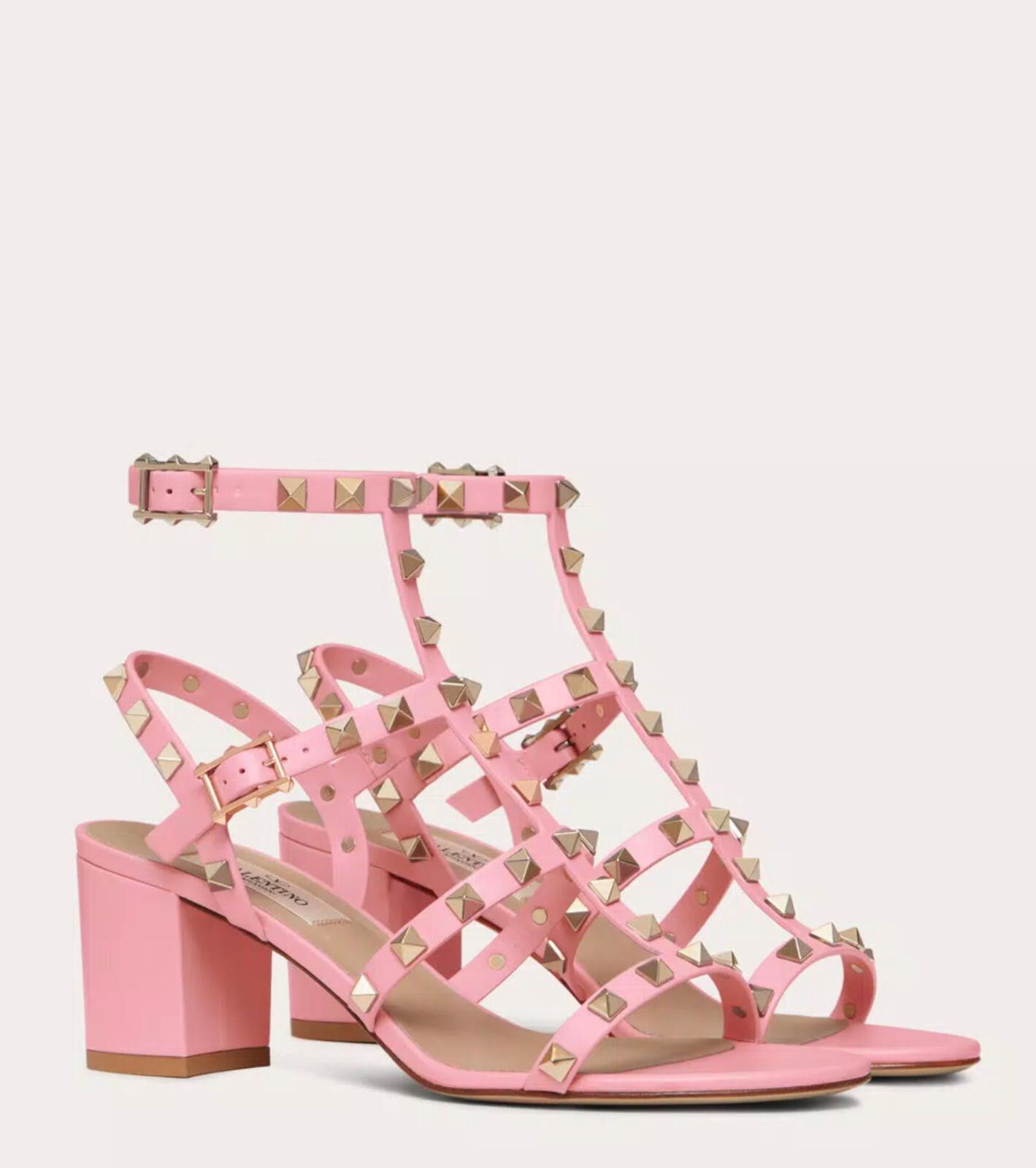 Other Valentino Rockstud Ankle Strap Sandal Size US 7.5 / IT 37.5 - 2 Thumbnail