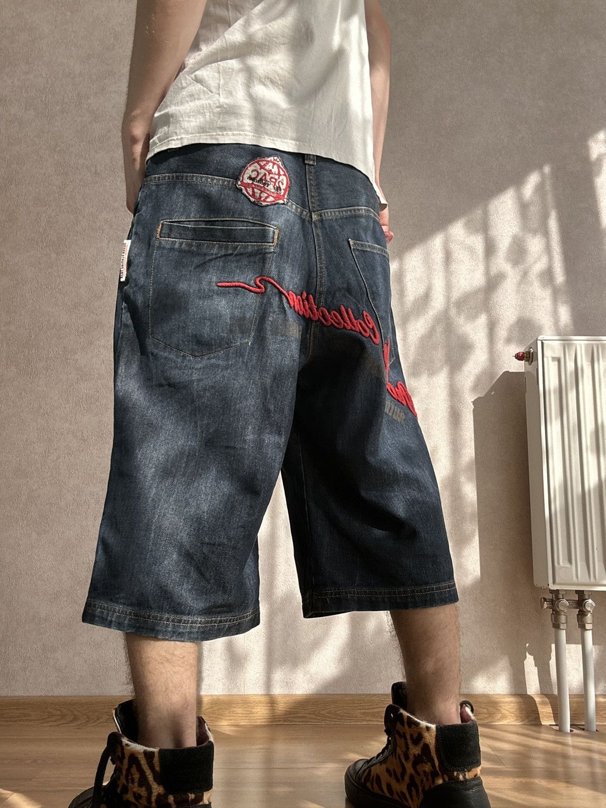 Vintage Vintage Y2K Baggy 2Pac Denim Jorts Jnco Style Skater Shorts Size US 30 / EU 46 - 3 Thumbnail