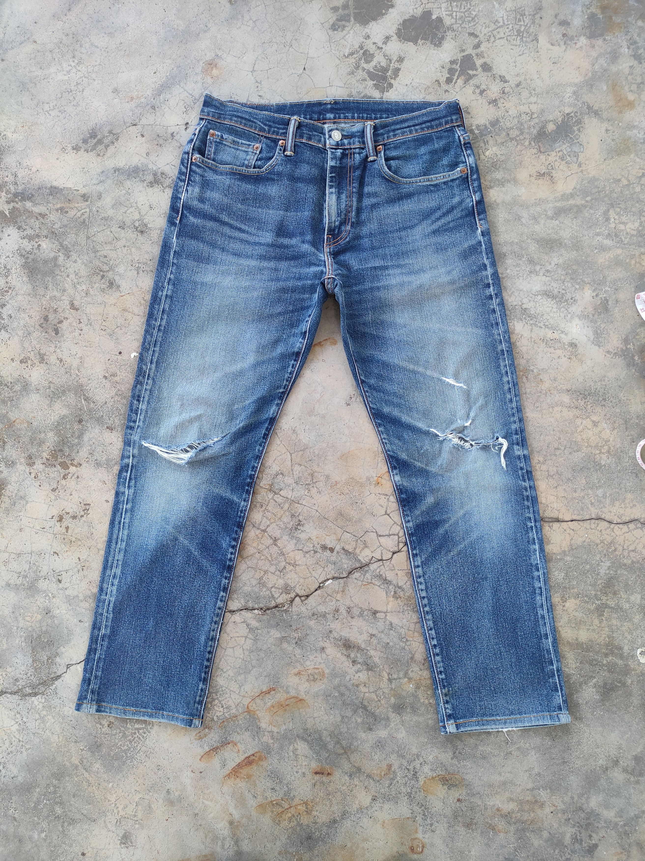 Jean × Levi's W32 VINTAGE LEVI'S 502 FADED DISTRESSED RIPPED JEANS PANTS Size US 32 / EU 48 - 1 Thumbnail