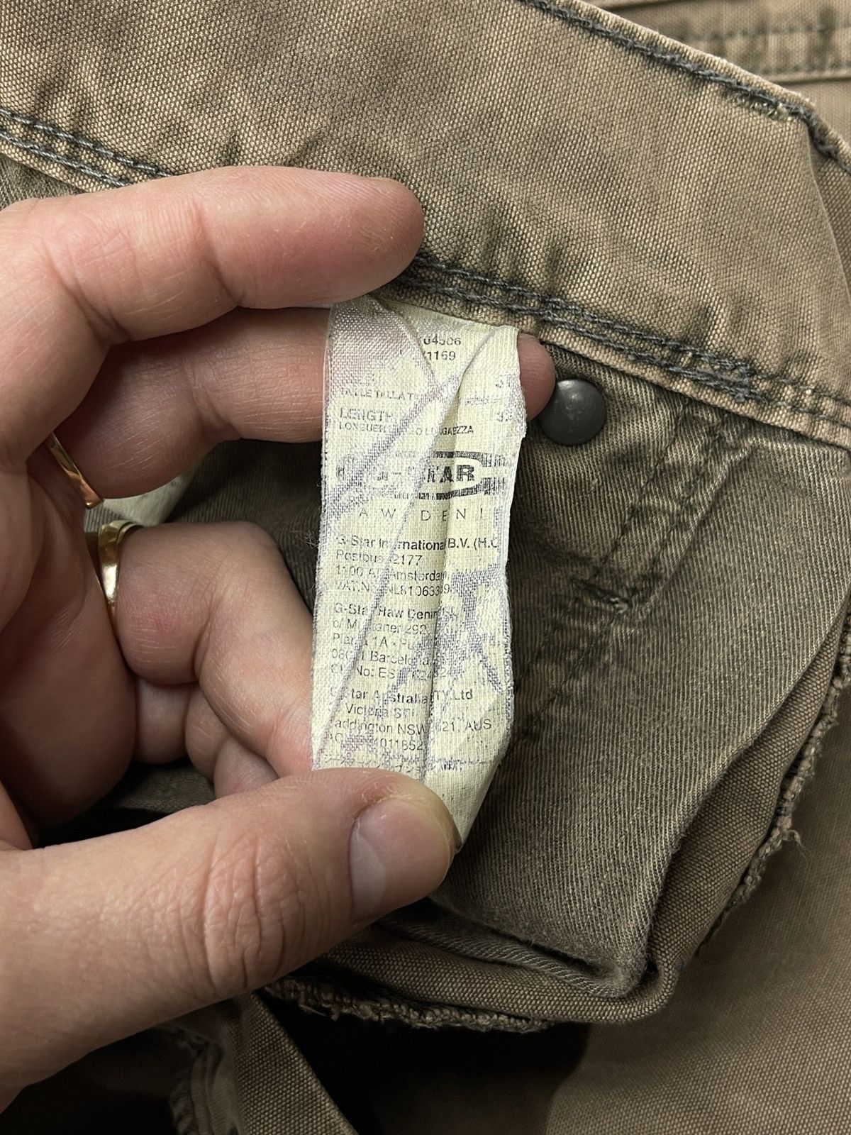 G-Star Vintage G Star Raw 3301 KBWG 100 Denim Pants Big Logo Y2K Size US 32 / EU 48 - 14 Thumbnail