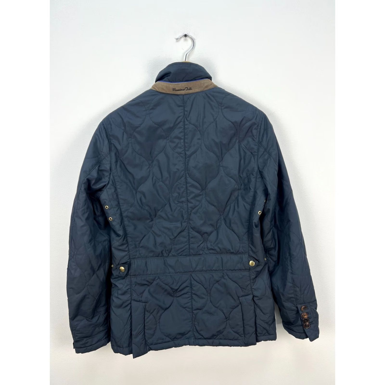 Massimo Dutti Massimo Dutti Jacket Quilted Lightweight Navy Blue S Mens Fall Spring San-Front Zip Button Front Regular Size US S / EU 44-46 / 1 - 2 Thumbnail