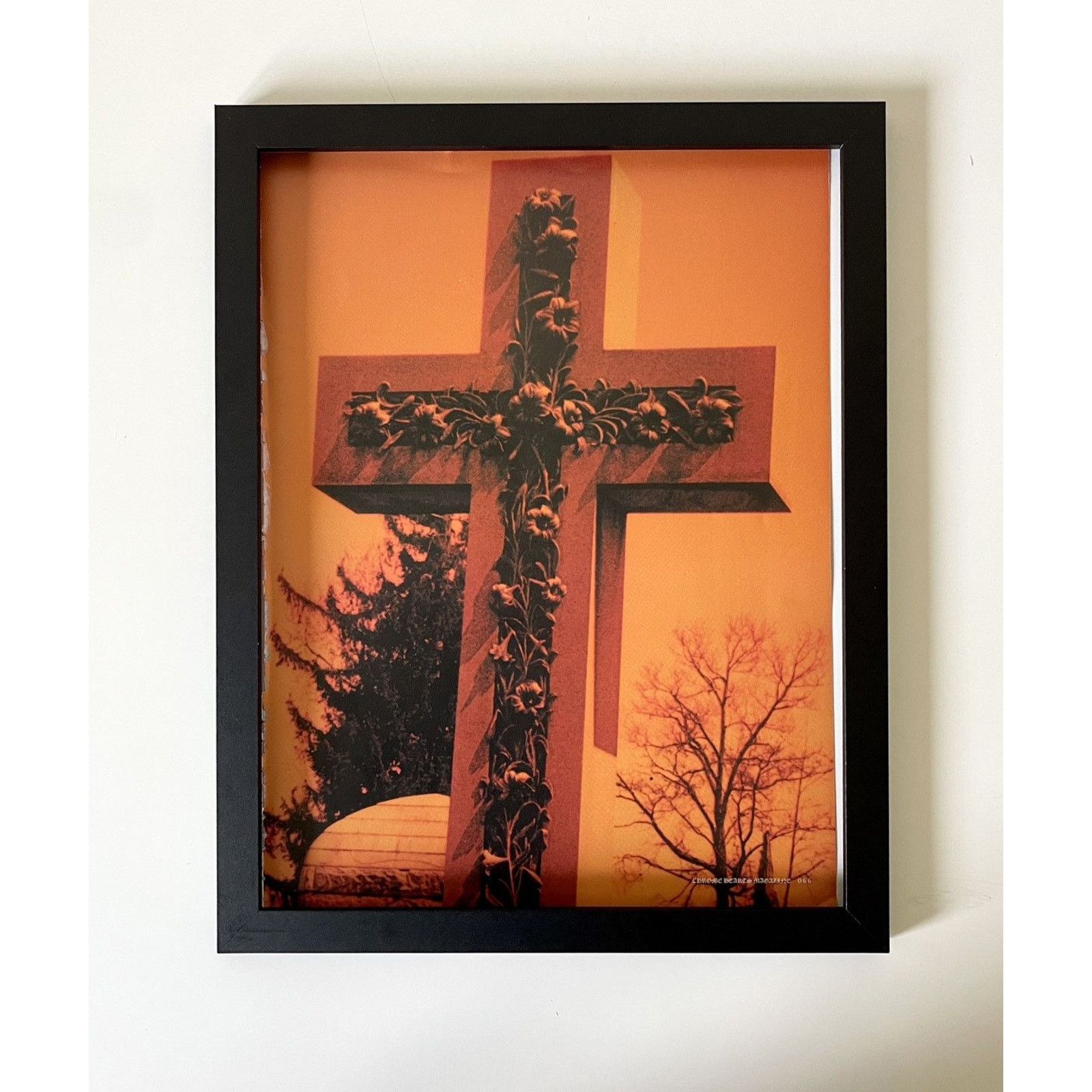Chrome Hearts × Vintage Chrome Hearts Big cross photo Poster framed 9x11 Size ONE SIZE - 1 Thumbnail
