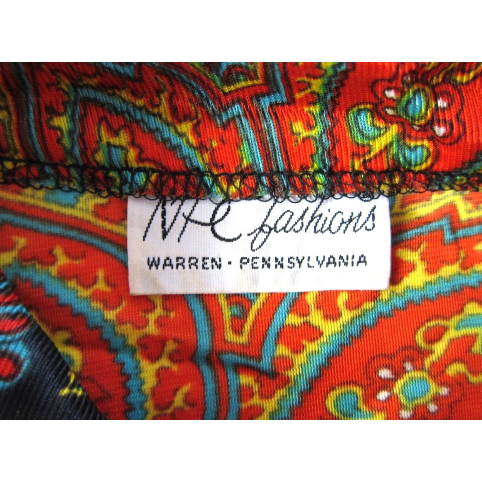 Vintage VINTAGE NPC Fashions Blouse Mock Neck Long Sleeve Yellow Small Floral Bohemian 60s 70s Womens Size S / US 4 / IT 40 - 3 Thumbnail