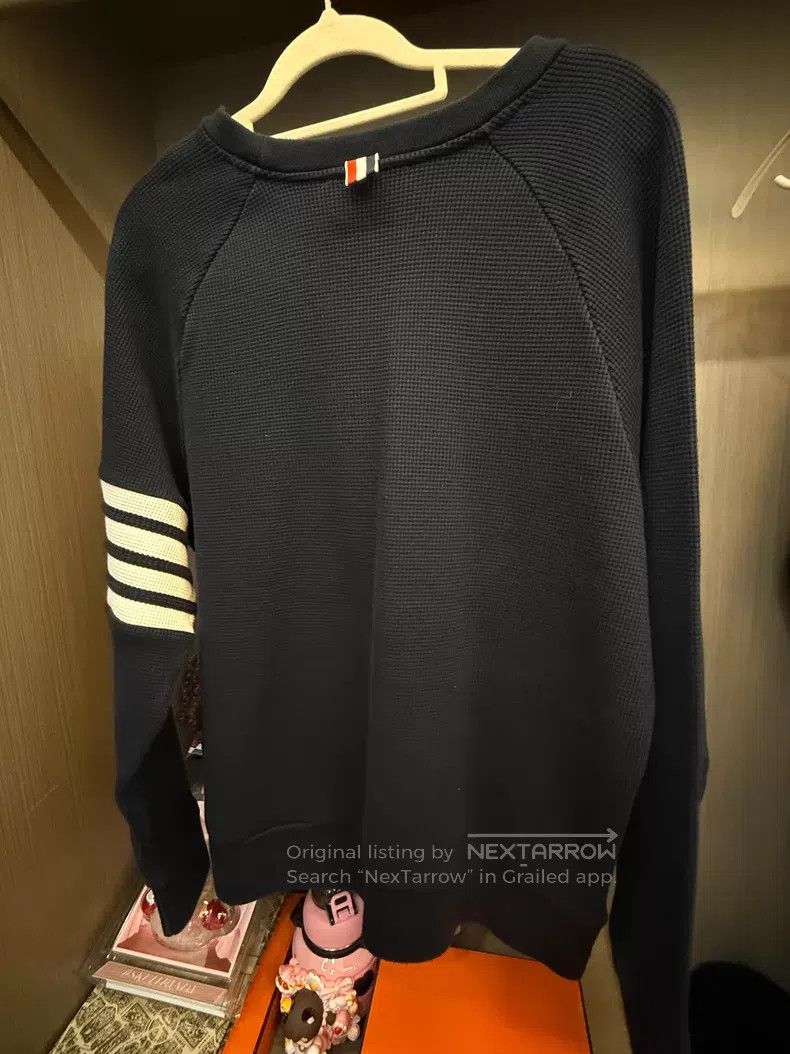 Thom Browne Thom Browne Navy Blue Knitted Top Size US XXL / EU 58 / 5 - 2 Thumbnail
