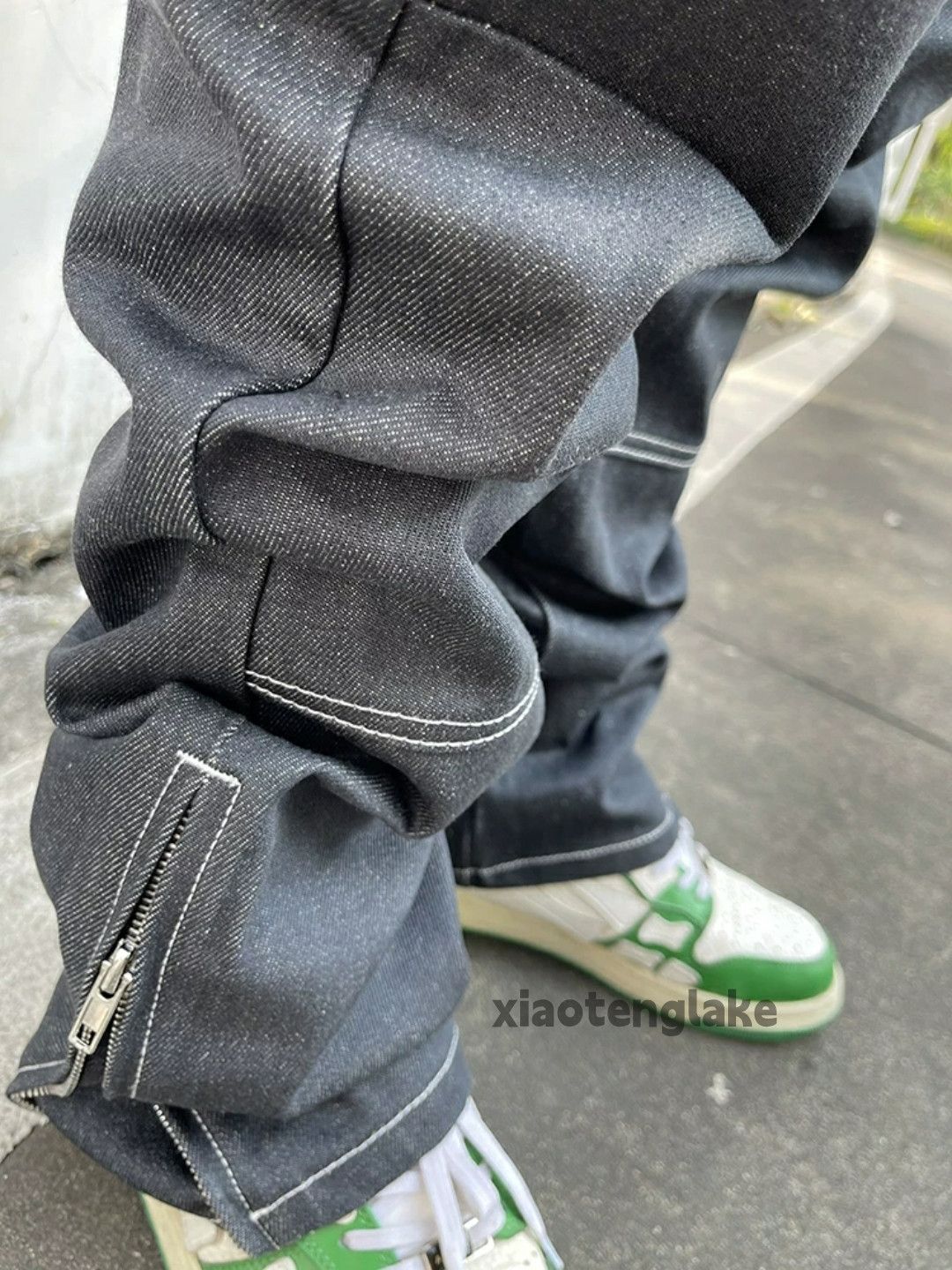 Designer × Jean × Vintage zipper utility skate hiphop yuppie carpenter cargo jeans Size US 32 / EU 48 - 5 Thumbnail
