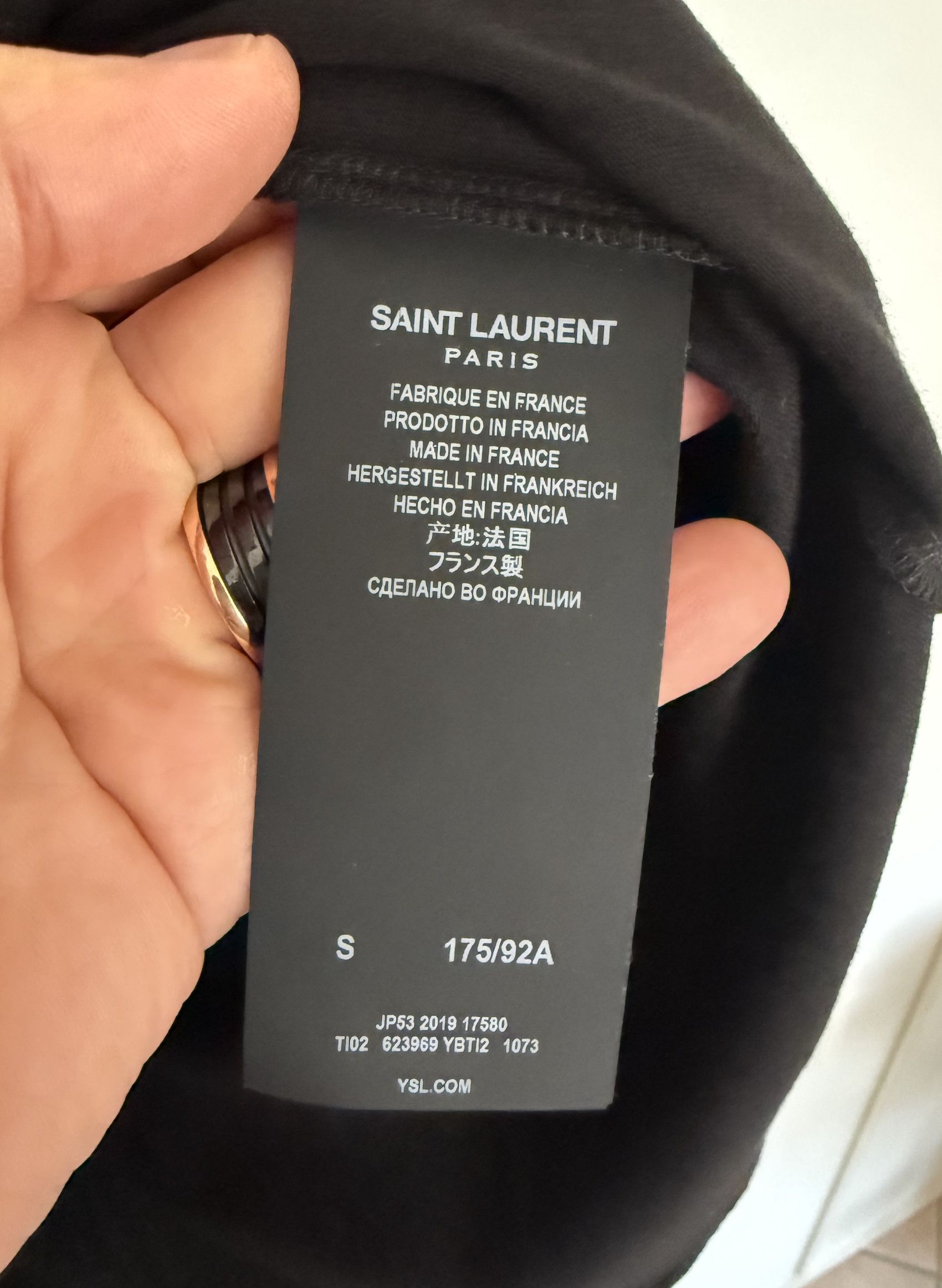 Saint Laurent Paris T-shirt NO HELL Size US S / EU 44-46 / 1 - 4 Thumbnail