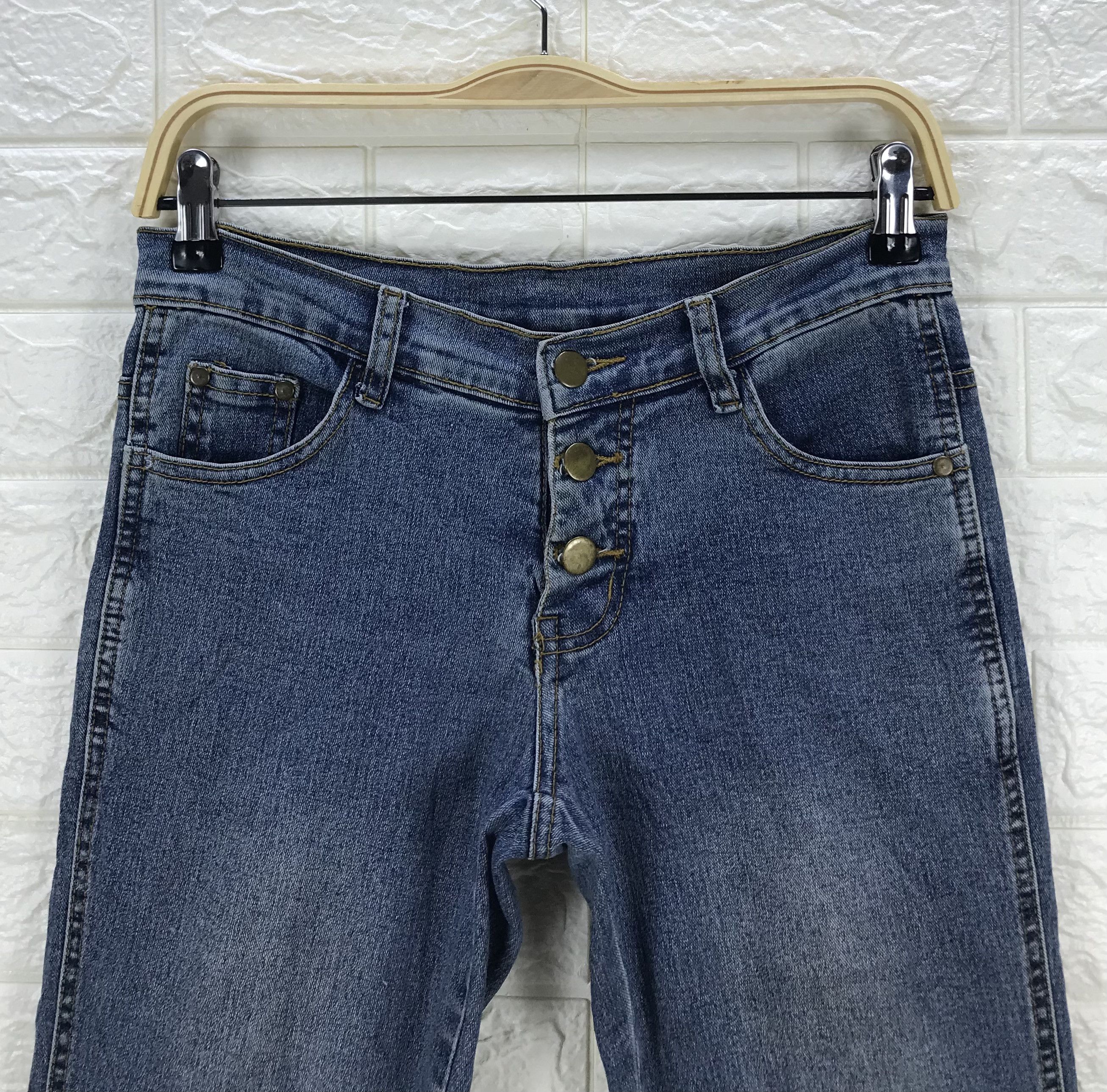 Japanese Brand Vintage BeSnip Lace-Up Flare Jeans Bell Bottom Denim Size 27" / US 4 / IT 40 - 6 Thumbnail