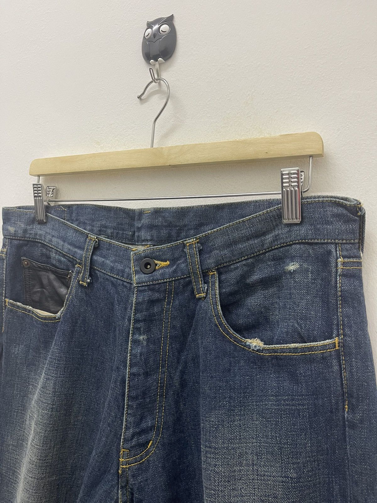 Sasquatchfabrix Rare Vintage SASQUATCHfabrix Leather Crop Trim Made In Japan Size US 33 - 7 Thumbnail