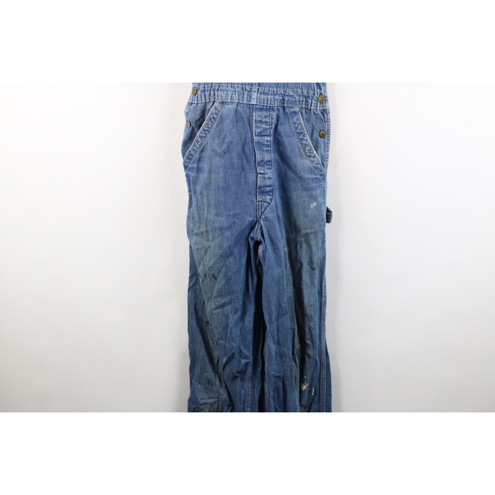 Vintage Vintage 50s 60s Streetwear Distressed Sanforized Overalls Size 27" / US 4 / IT 40 - 3 Thumbnail