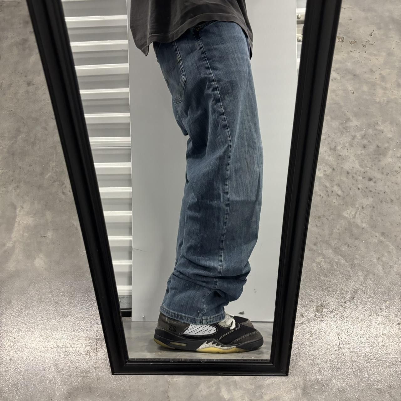 Japanese Brand × Vintage Crazy Vintage Y2K/2000s Grunge Dark Wash Denim Jeans! Size US 40 / EU 56 - 2 Thumbnail