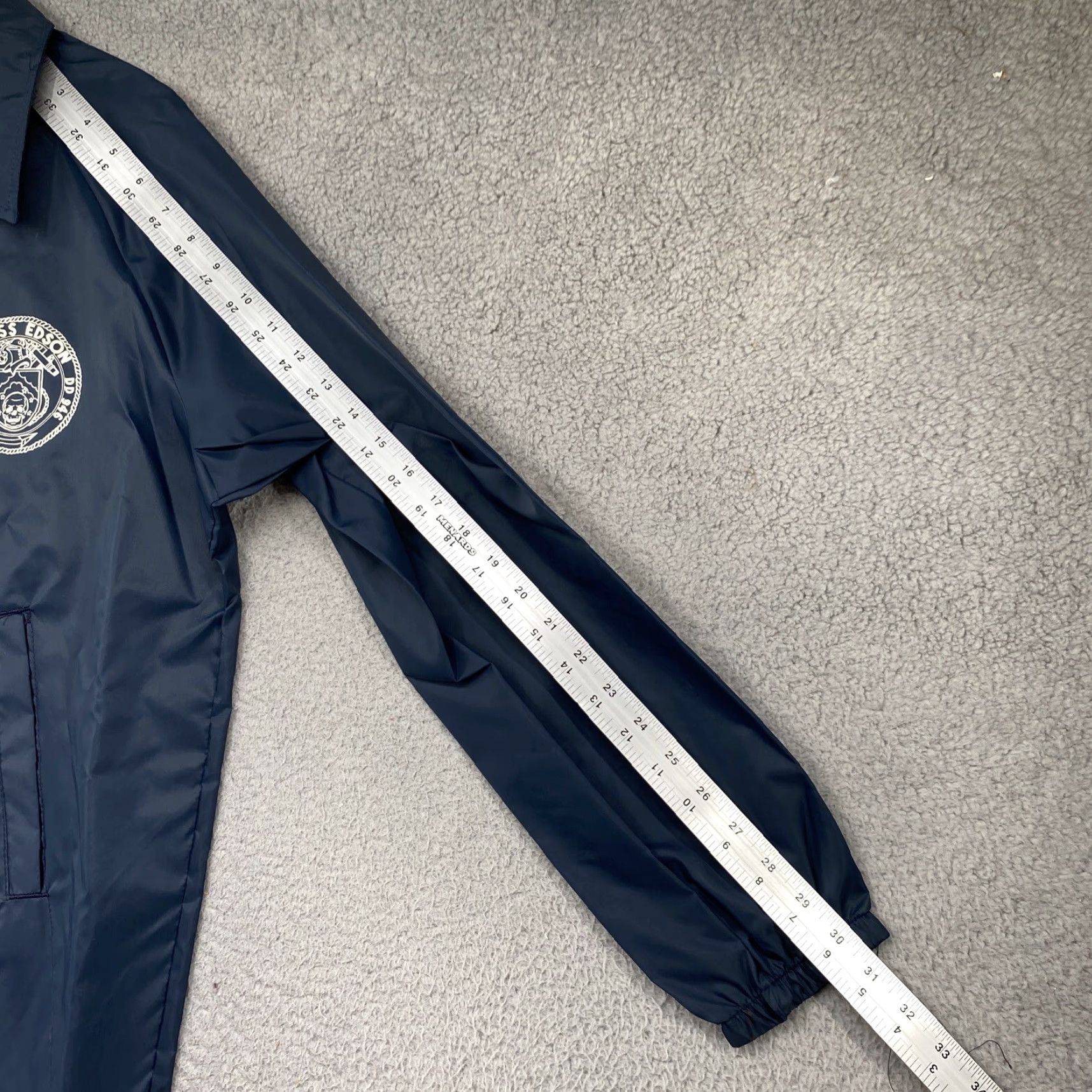 Vintage VTG USS EDSON DD-946 Navy Battle Ship Snap Up Jacket Men S Small Blue Polyester Navy Military Coats & Jackets Ship Snap Up NEW Size US S / EU 44-46 / 1 - 7 Thumbnail