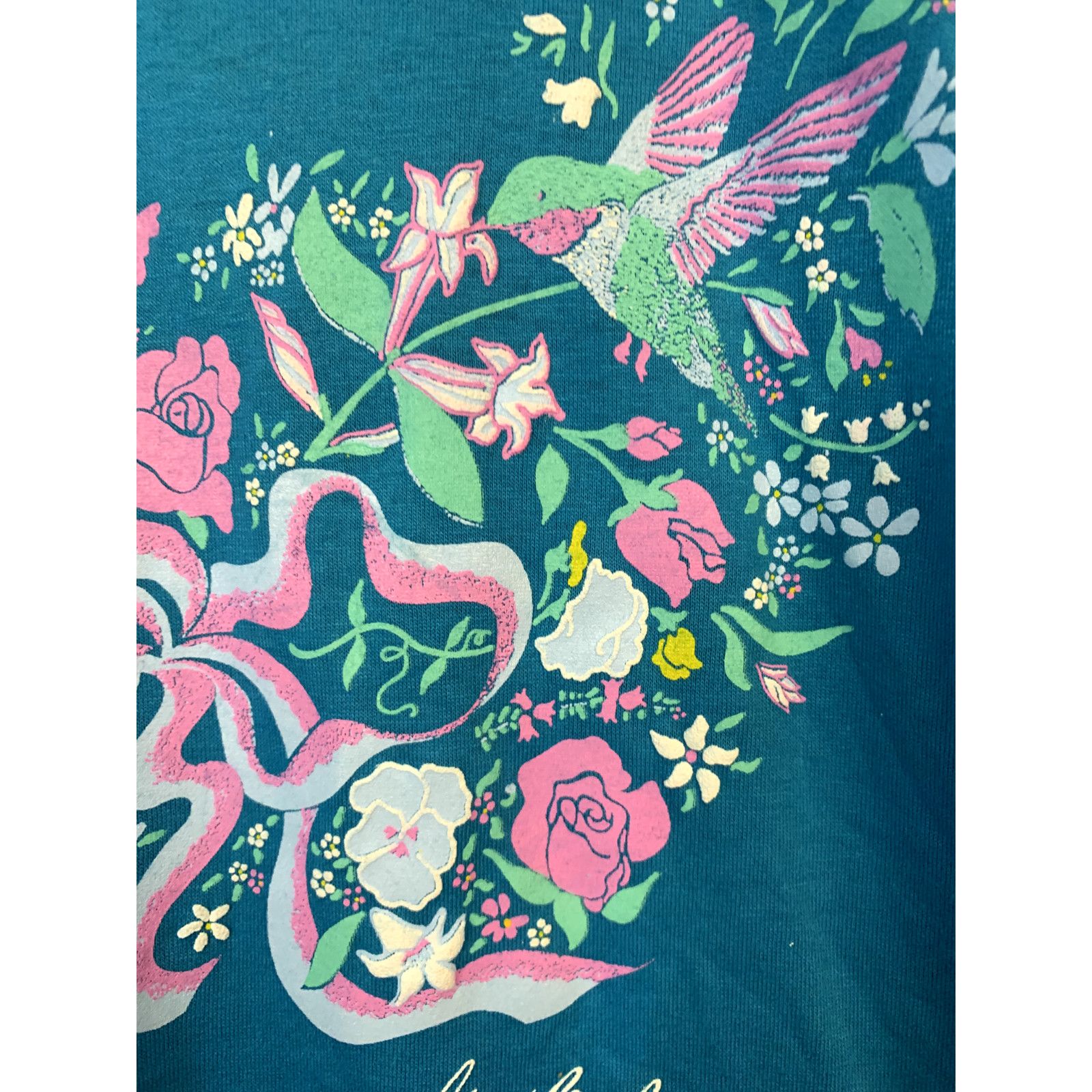 Jerzees Vintage Gatlinburg Shirt Flowers Blue 1990s 90s VTG Medium Size US M / EU 48-50 / 2 - 4 Thumbnail