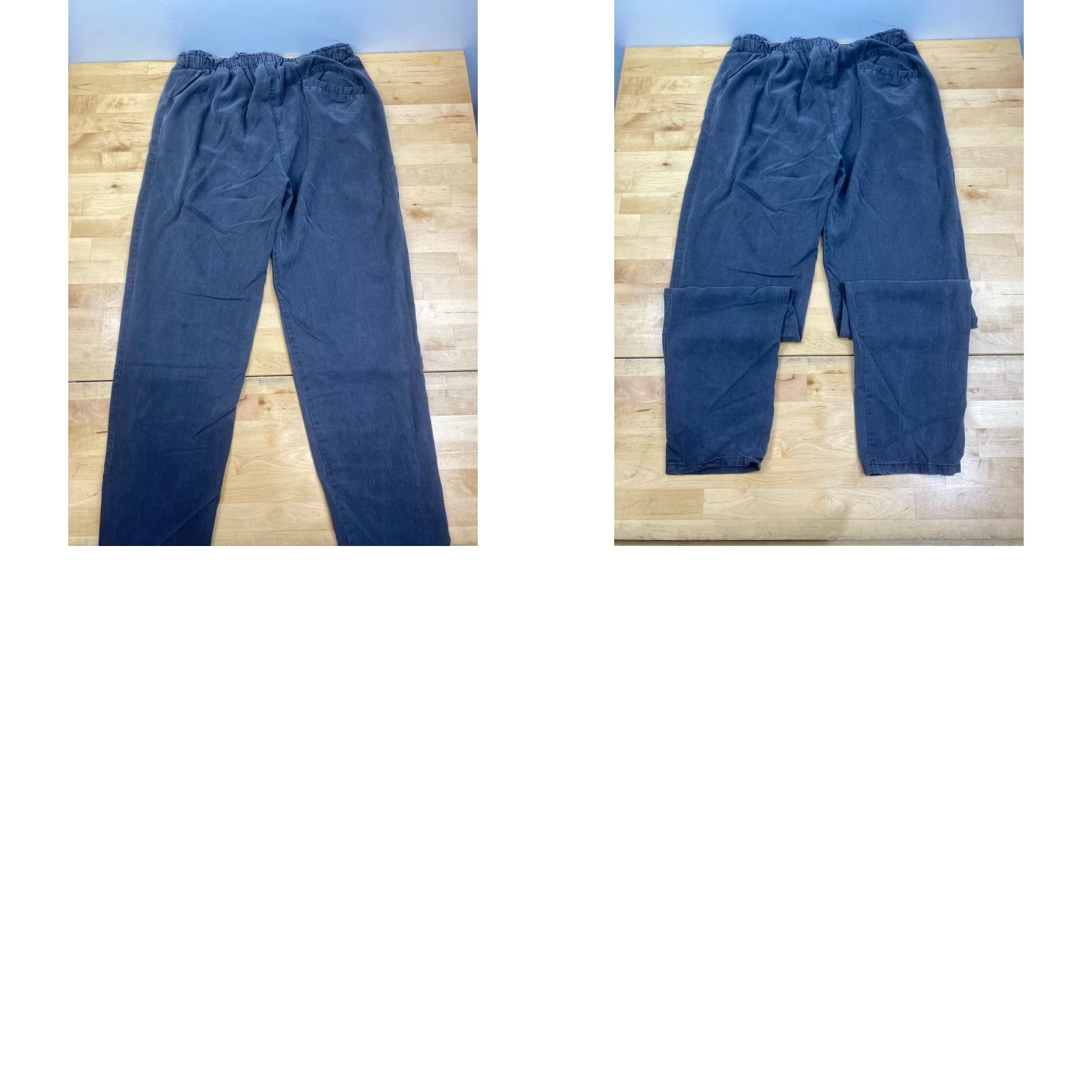 Vintage Betabrand Pants Womens XS Gray Casual Drawstring Inseam 28" Flat Front Ankle City Style - Regular Rise Mens? Size 26" / US 2 / IT 38 - 8 Thumbnail