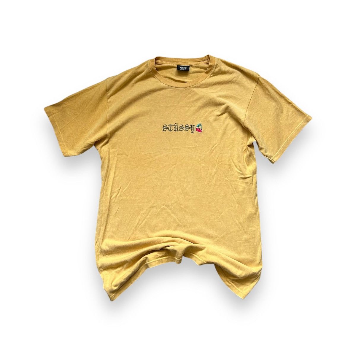 Stussy × Vintage Vintage Stussy t-shirt cherry yellow Size US M / EU 48-50 / 2 - 1 Thumbnail