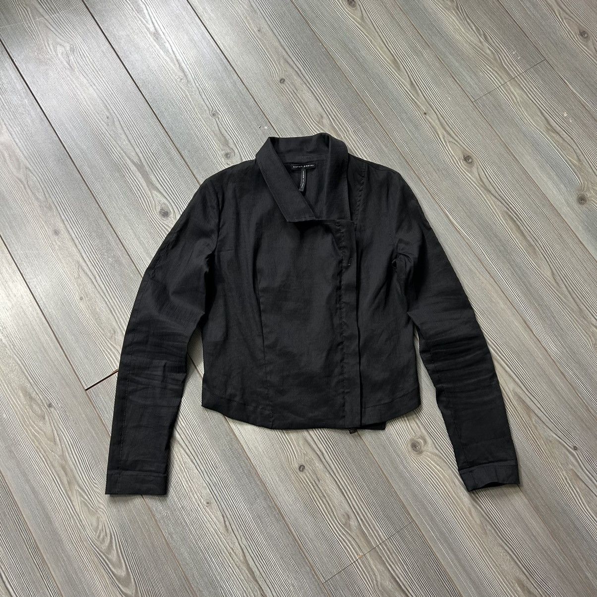 Sarah Pacini Sarah Pacini Avantgarde Linen Biker Jacket Style Size XS / US 0-2 / IT 36-38 - 8 Thumbnail