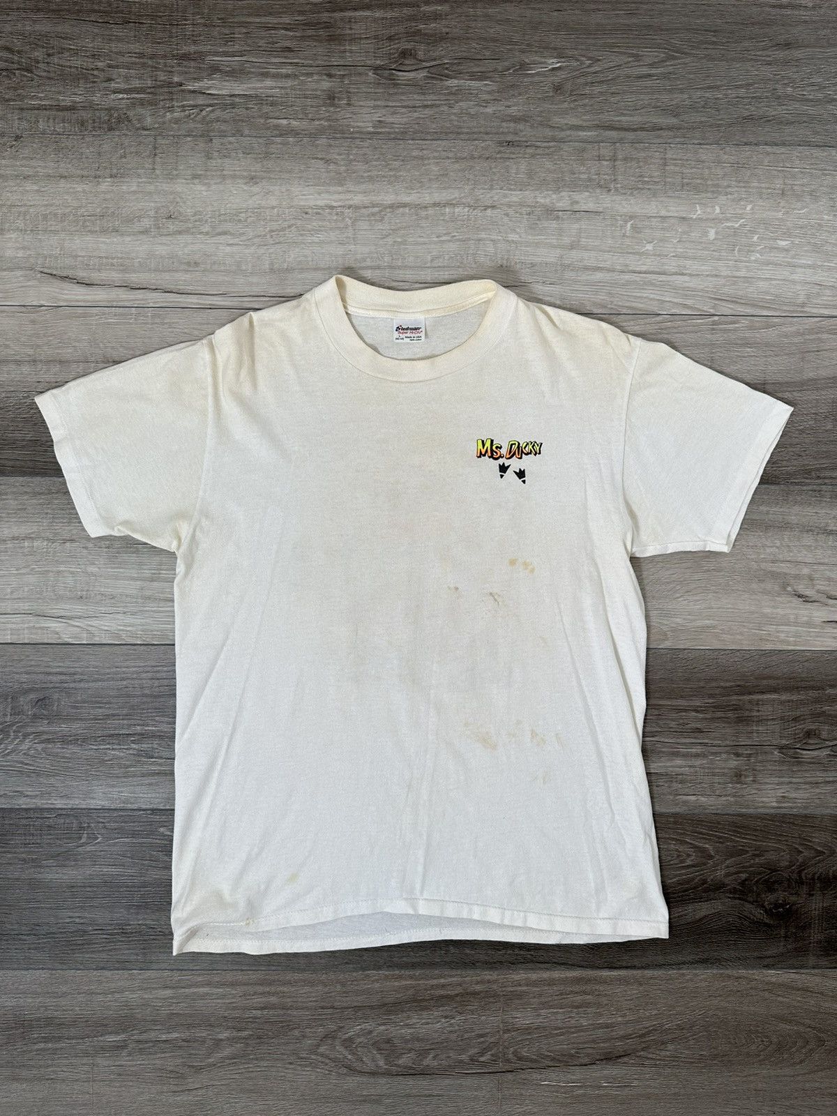 Vintage Vintage Neon Ms. Ducky Single Stitch Tee White Sz. Large Size US L / EU 52-54 / 3 - 8 Thumbnail
