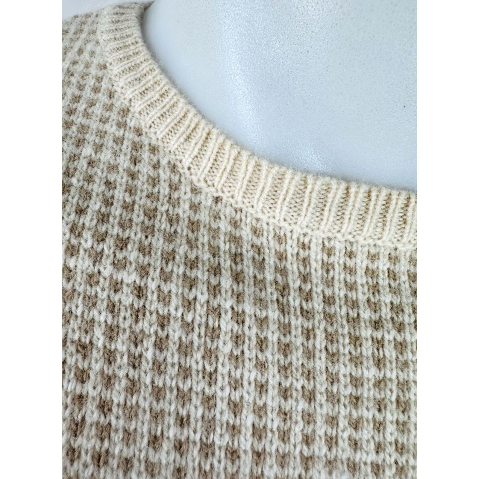 Ralph Lauren RALPH LAUREN POLO GOLF - CASHMERE WOOL BLEND Knit Sweater L Mens Beige Cream Pullover Size US L / EU 52-54 / 3 - 3 Thumbnail