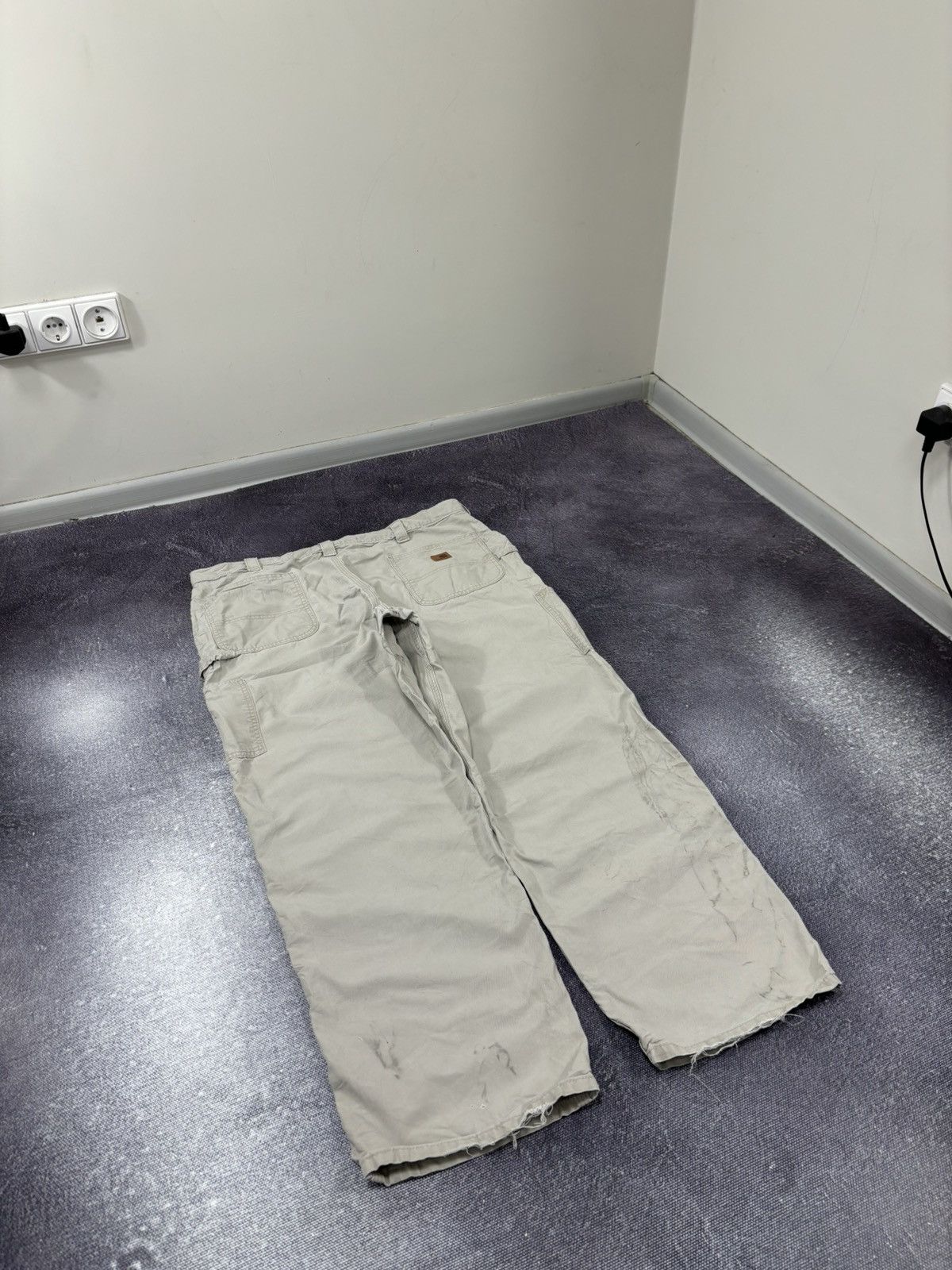 Carhartt Vintage Carhartt Original Dungaree Fit Beige Baggy Pants Size US 42 / EU 58 - 3 Thumbnail