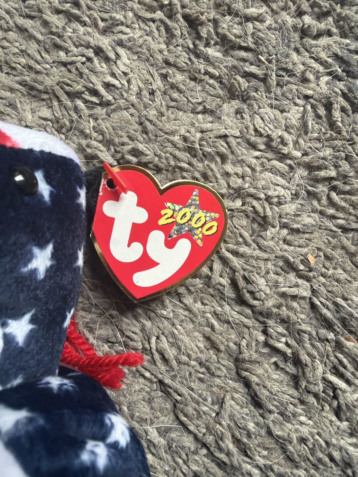 Vintage 2000 Ty Lefty 2000 Beanie Baby Size ONE SIZE - 6 Thumbnail