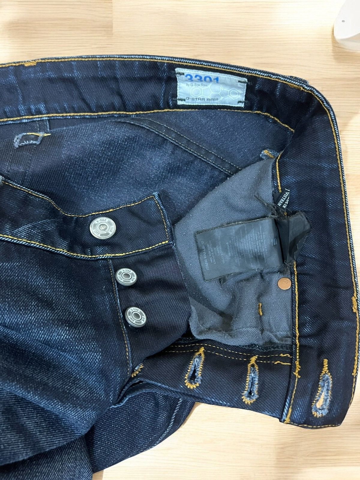 G-Star G Star Raw 3301 Low Tapered jeans size W34 L34 Size US 34 / EU 50 - 6 Thumbnail