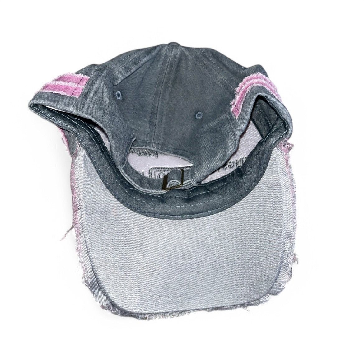 Other Pink Baseball Cap Men Women Streetwear Ripped Denim Hat Size ONE SIZE - 3 Thumbnail