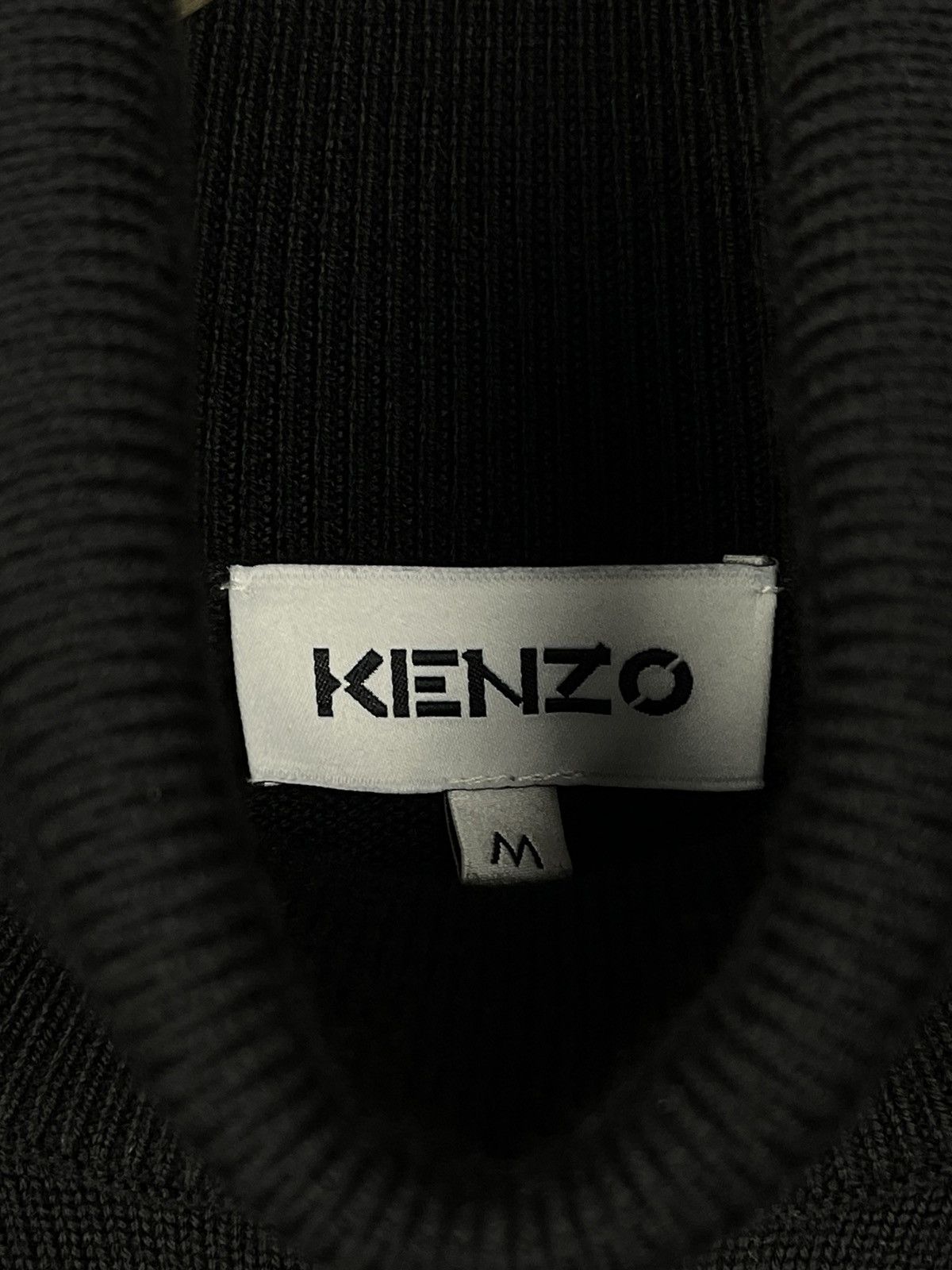 Kenzo Kenzo Black Turtleneck Sweater Embroidered Logo Men’s Size M Size US M / EU 48-50 / 2 - 9 Thumbnail