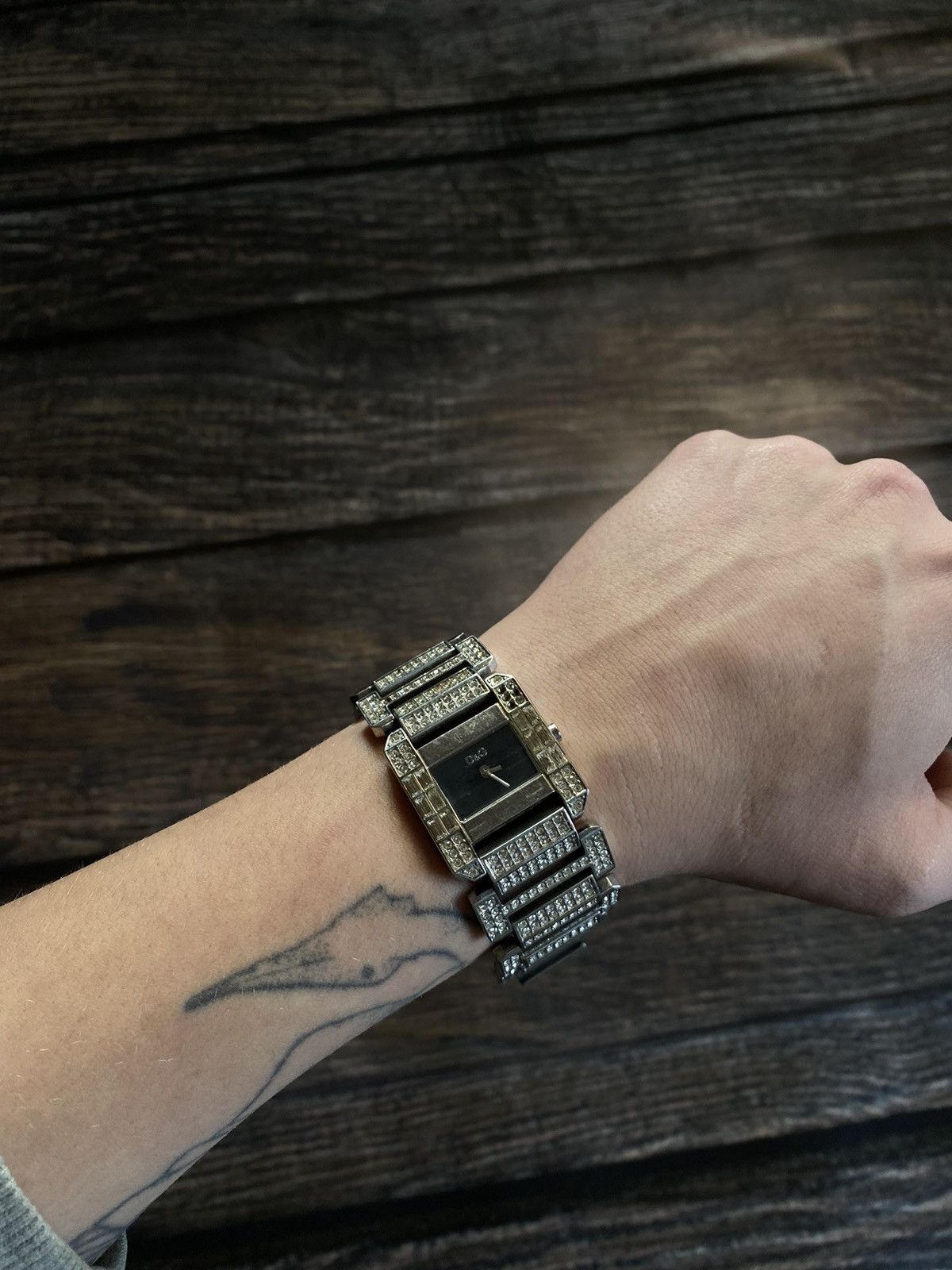 Dolce & Gabbana × Vintage Dolce & Gabbana watch with stones Size ONE SIZE - 1 Thumbnail