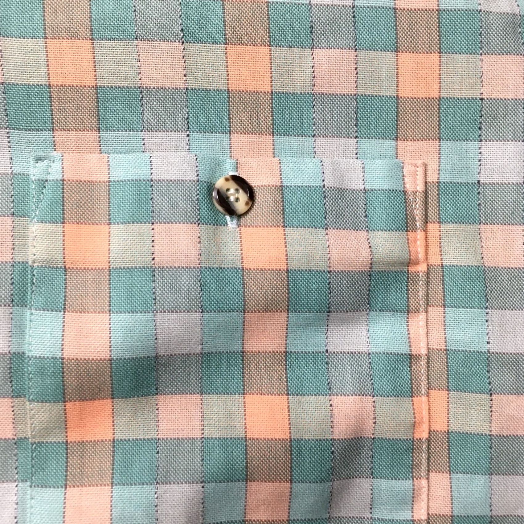 Vintage VINTAGE Par Four Button Up Shirt Long Sleeve Plaid Checkered large green Mens Size US L / EU 52-54 / 3 - 5 Thumbnail