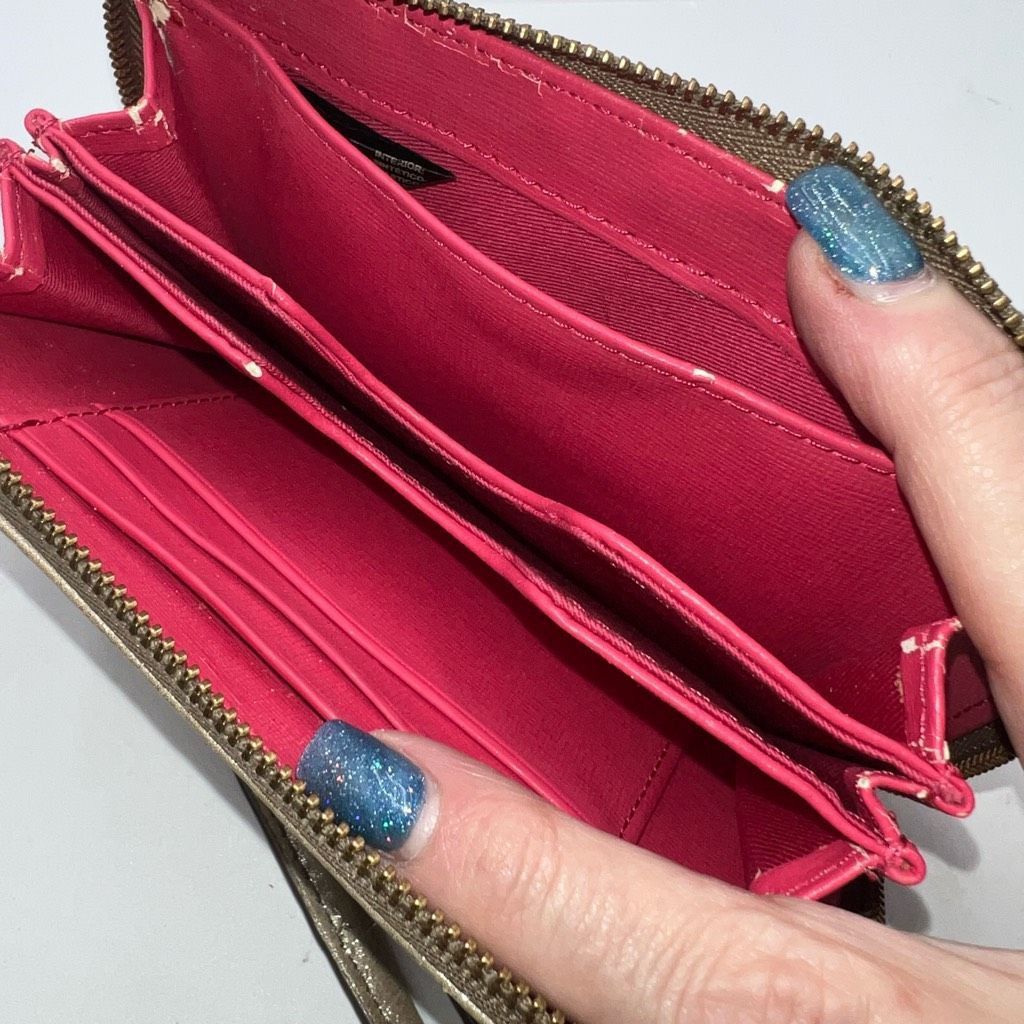 Fossil Fossil Gold Zip Around Wallet/Wristlet Size ONE SIZE - 9 Thumbnail