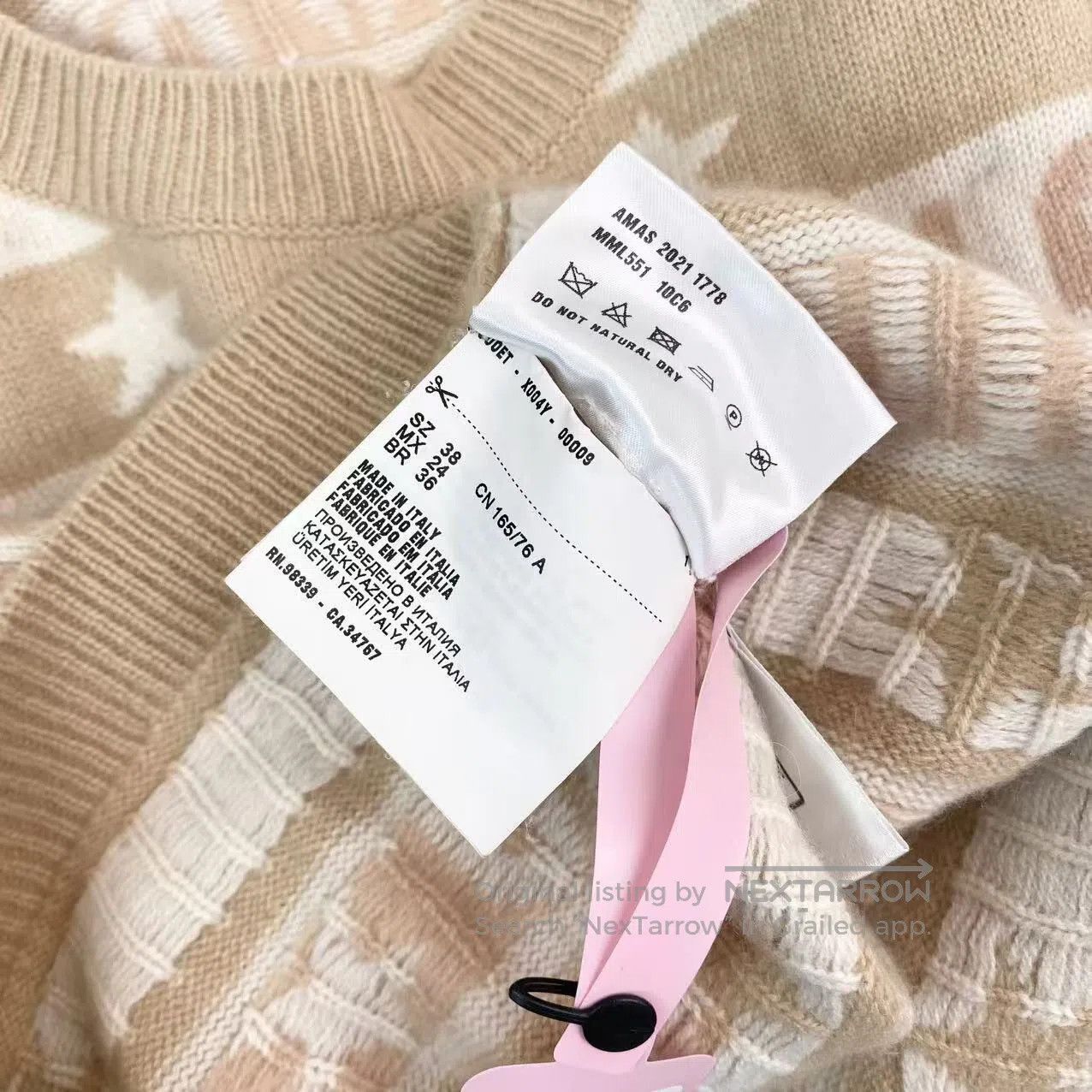 Miu Miu Miu Miu Star letter crew neck pullover sweater| Size XS / US 0-2 / IT 36-38 - 4 Thumbnail