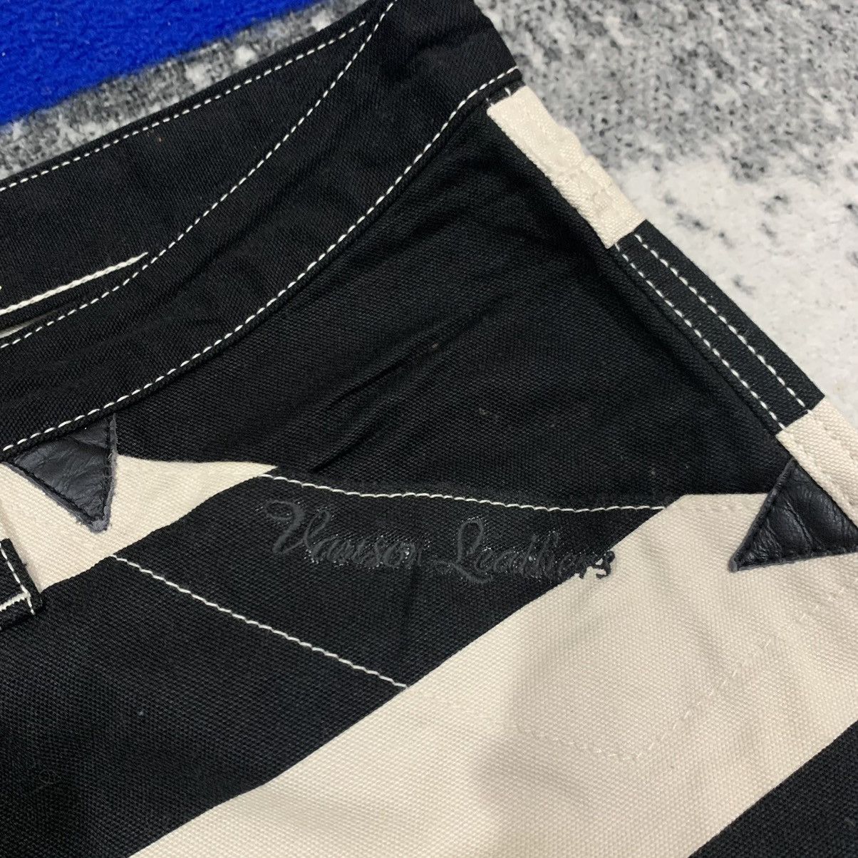 Vanson Leathers × Vintage Rare Vanson Prisoner Border Pattern Bikers Pants Size US 38 / EU 54 - 5 Thumbnail
