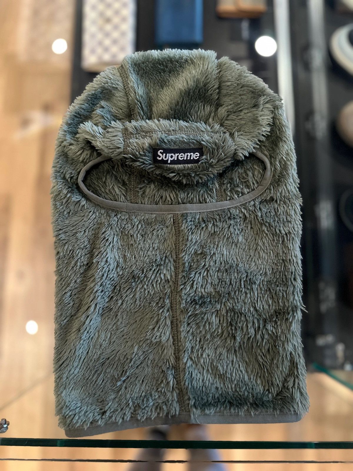 Supreme Supreme Fuzzy Shiesty Olive Size ONE SIZE - 1 Thumbnail