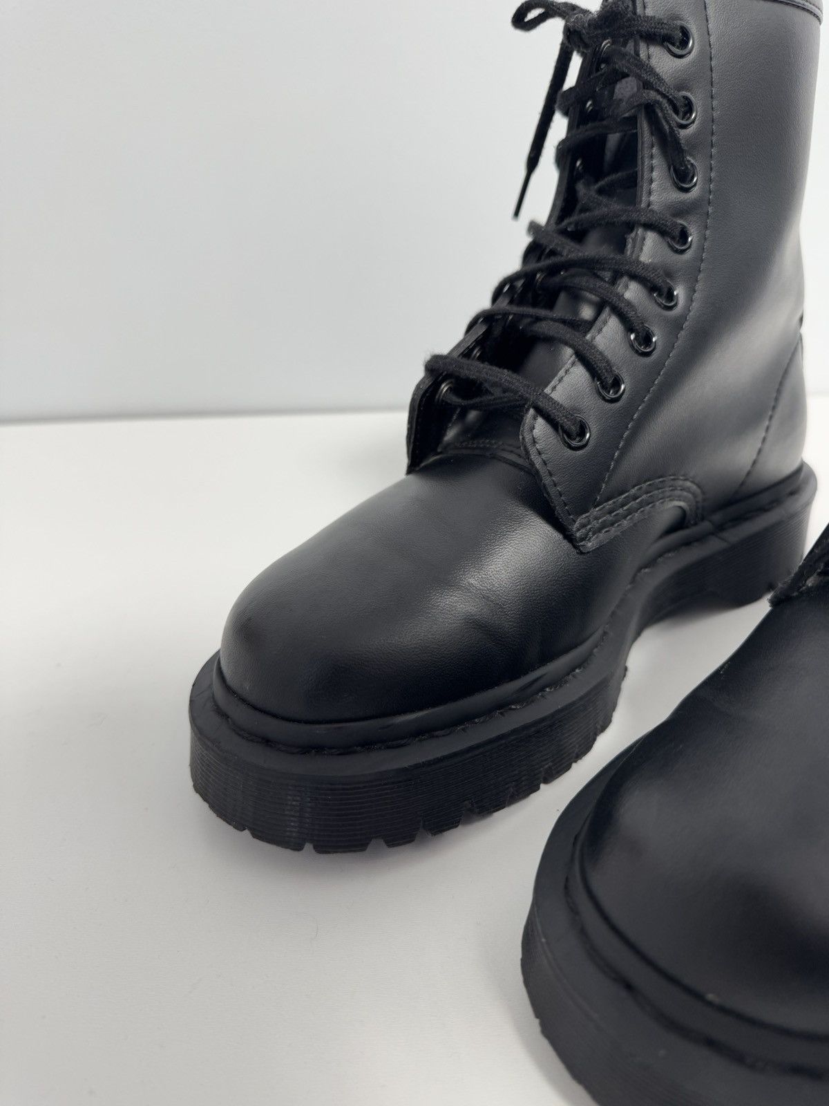 Dr. Martens Dr Martens AirWair Mono Vegan Leather 27032 Lace Boots EU-37 Size US 7 / IT 37 - 6 Thumbnail