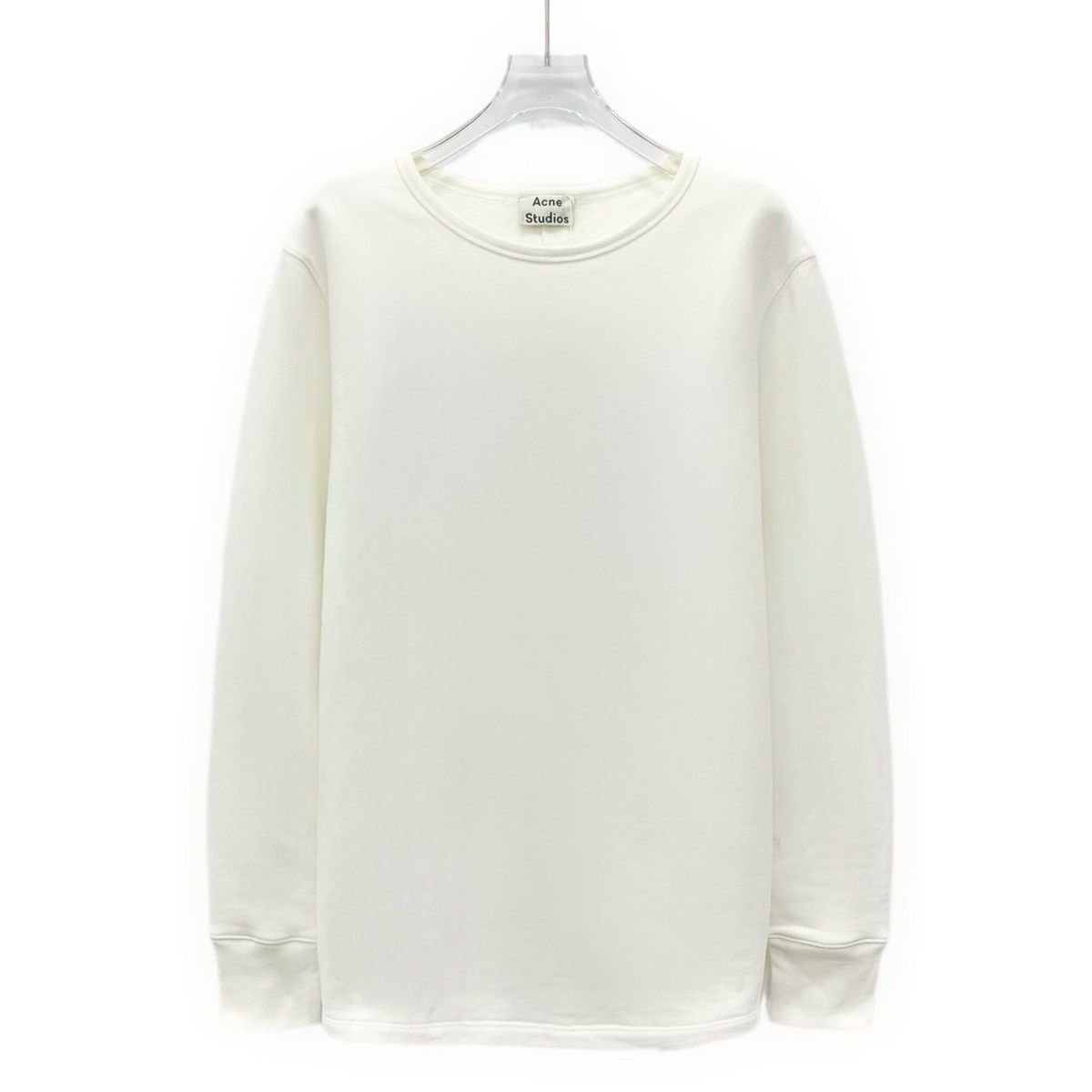 Acne Studios Acne Studios Off-white Long Sleeve Sweatshir K26WX Size S / US 4 / IT 40 - 1 Thumbnail