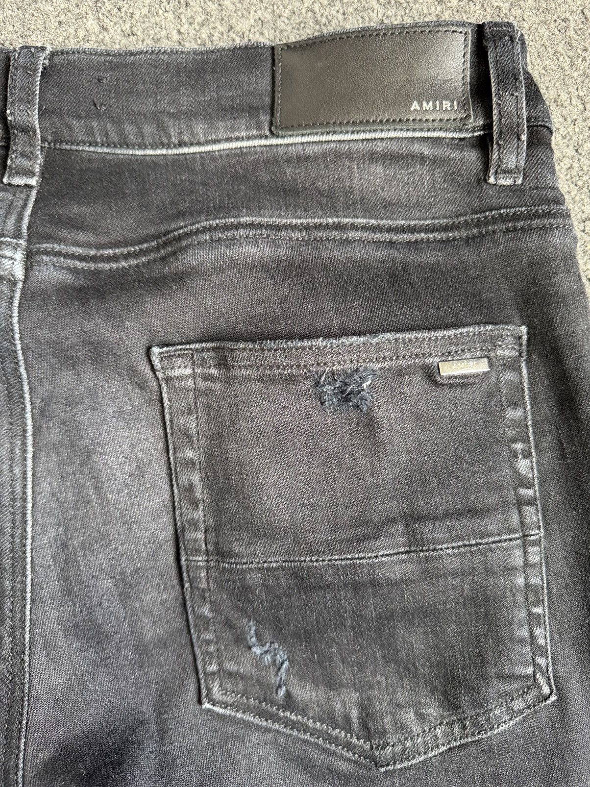 Amiri Amiri Aged Black Patchwork Art Jeans Size US 30 / EU 46 - 8 Thumbnail