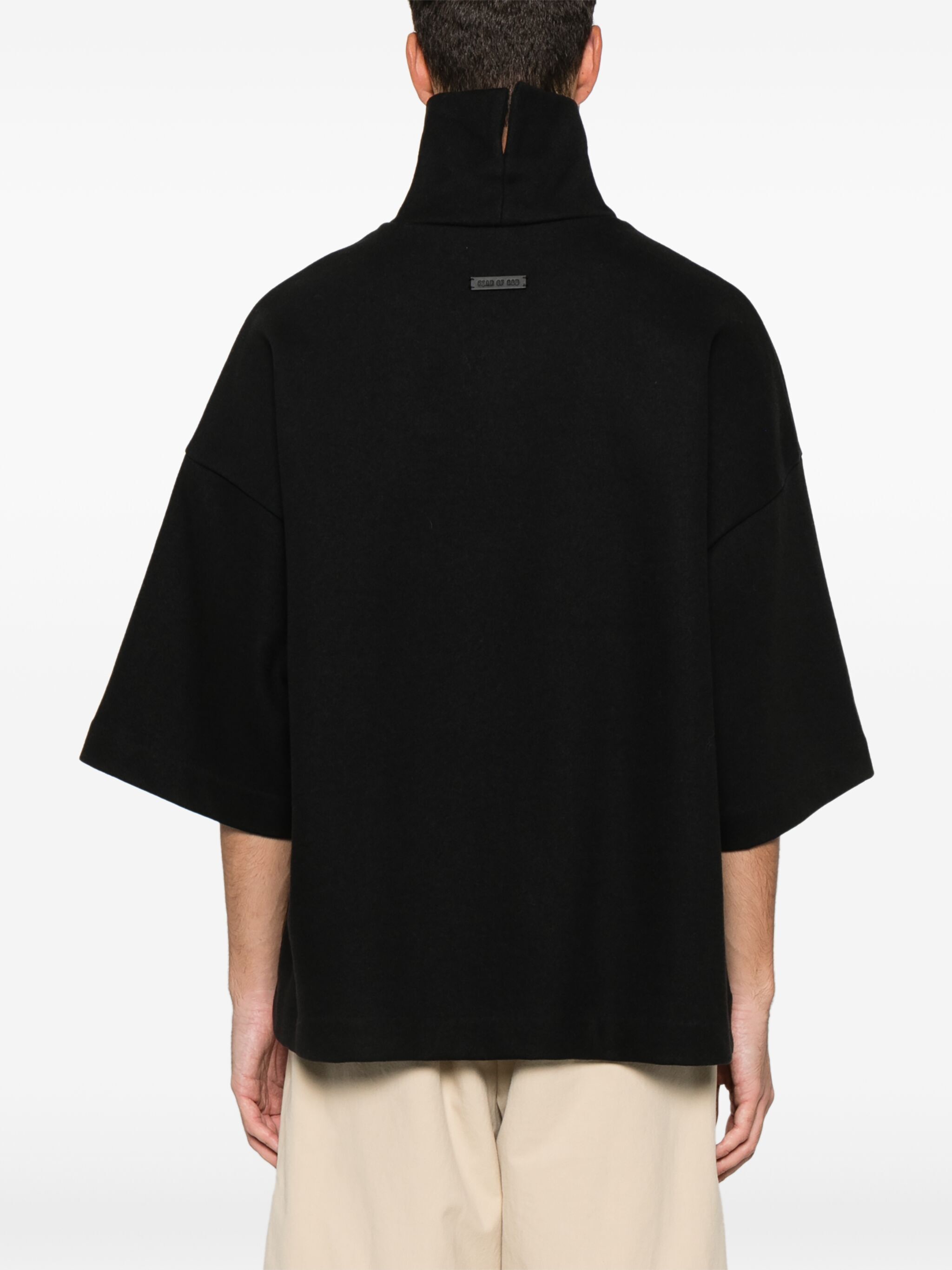 Fear of God o1s22i1n1024 Oversized High-Neck T Shirt in Black Size US L / EU 52-54 / 3 - 3 Thumbnail