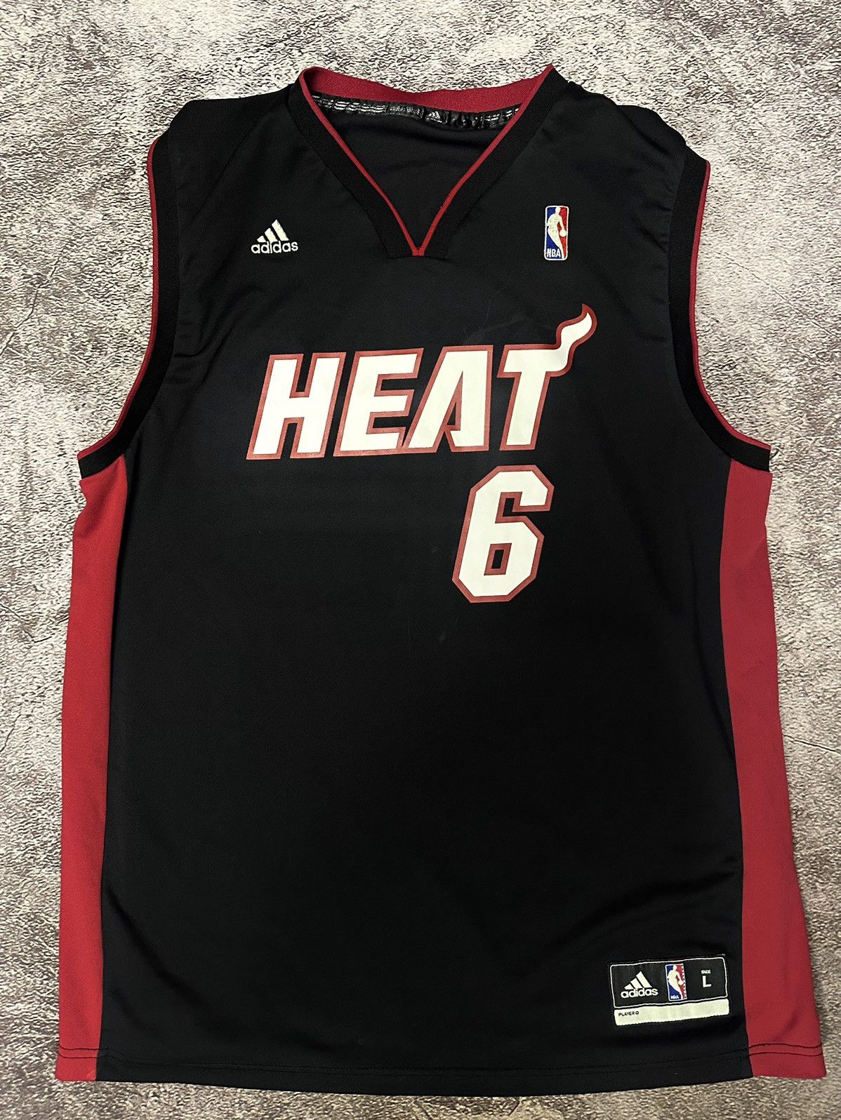 Adidas 2012 Adidas NBA Miami Heat LeBron 3 James 6 jersey Size US L / EU 52-54 / 3 - 1 Thumbnail