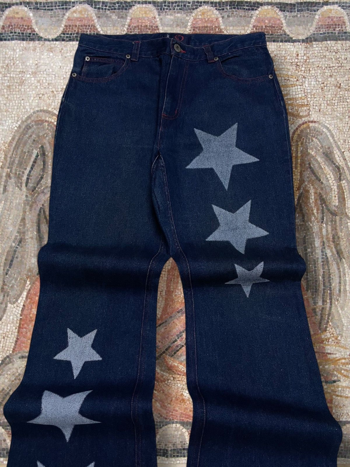 Hysteric Glamour Vintage 1990s Japan Designer QUICK Pop Star Flared Denim Size US 30 / EU 46 - 6 Thumbnail