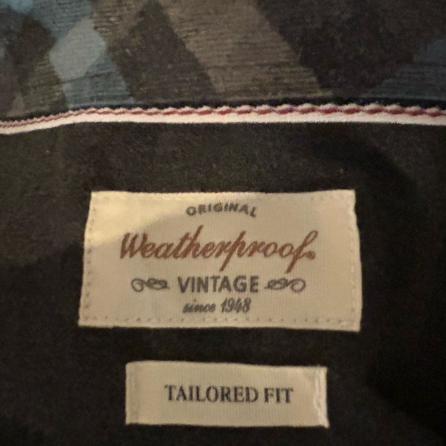 Weatherproof Weatherproof Gray Flannel Shirt L Plaid Contrast Size US L / EU 52-54 / 3 - 5 Thumbnail