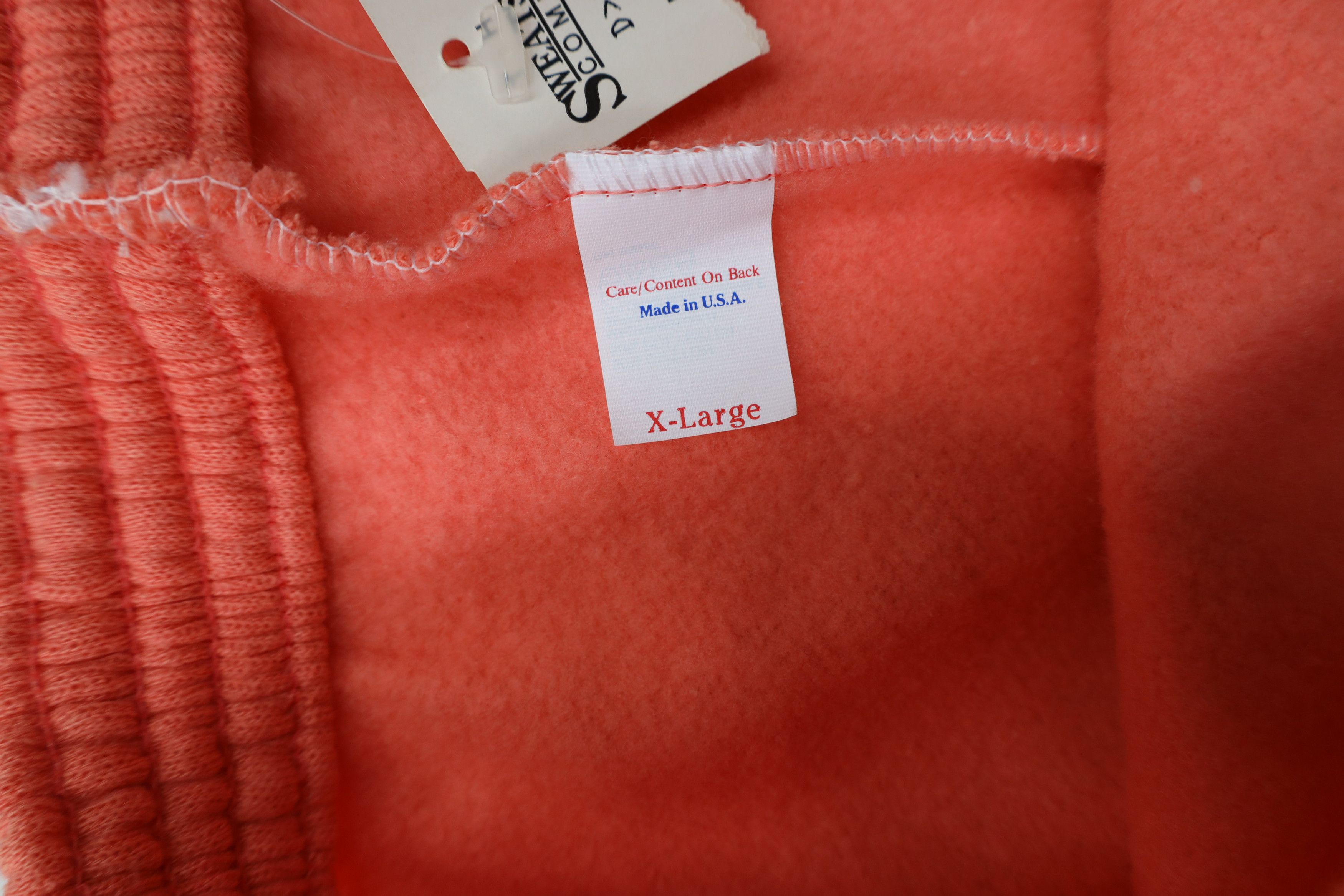 Vintage Deadstock Vintage 90s Streetwear Sweatpants Joggers Salmon Size 30" / US 8 / IT 44 - 7 Thumbnail