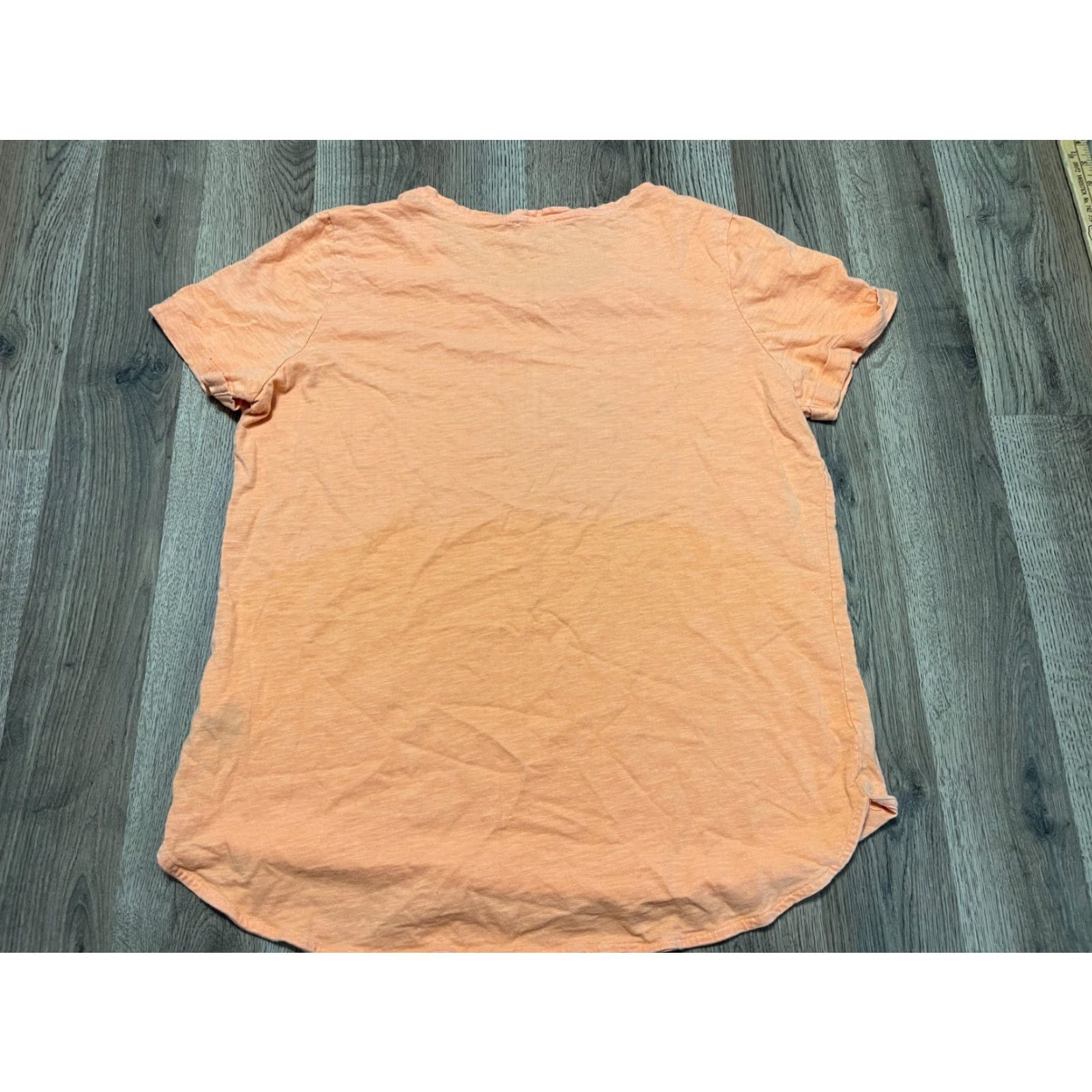 Vintage Tribal Shirt Women XL Orange Pineapple Print T-Shirt Short Sleeve Pullover Casual Basic Size XL / US 12-14 / IT 48-50 - 2 Thumbnail