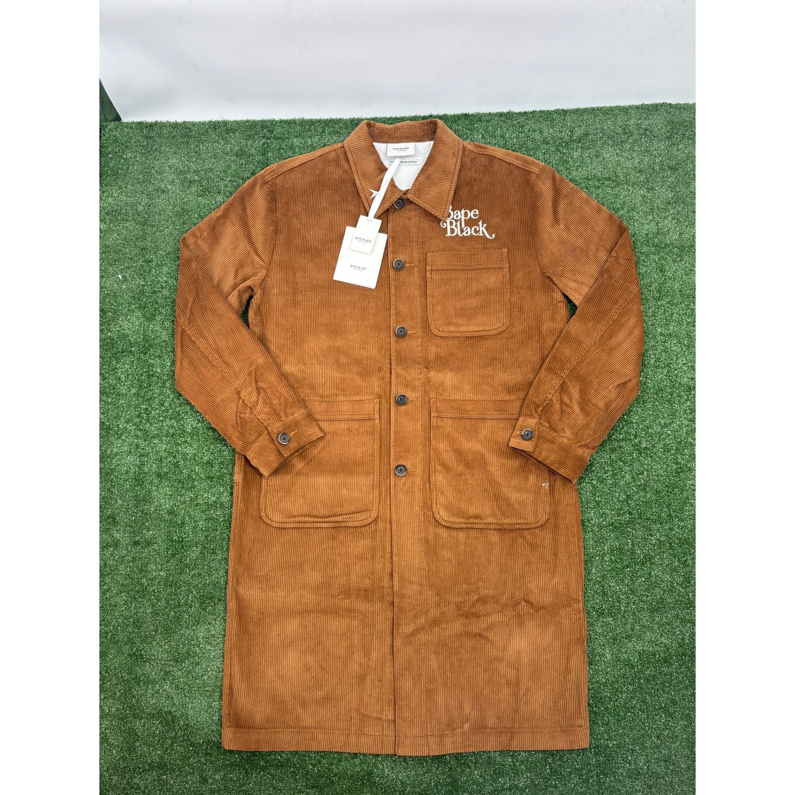 Bape BAPE Black Japan Corduroy Brown Down Work Jacket Size Medium Size US M / EU 48-50 / 2 - 2 Thumbnail