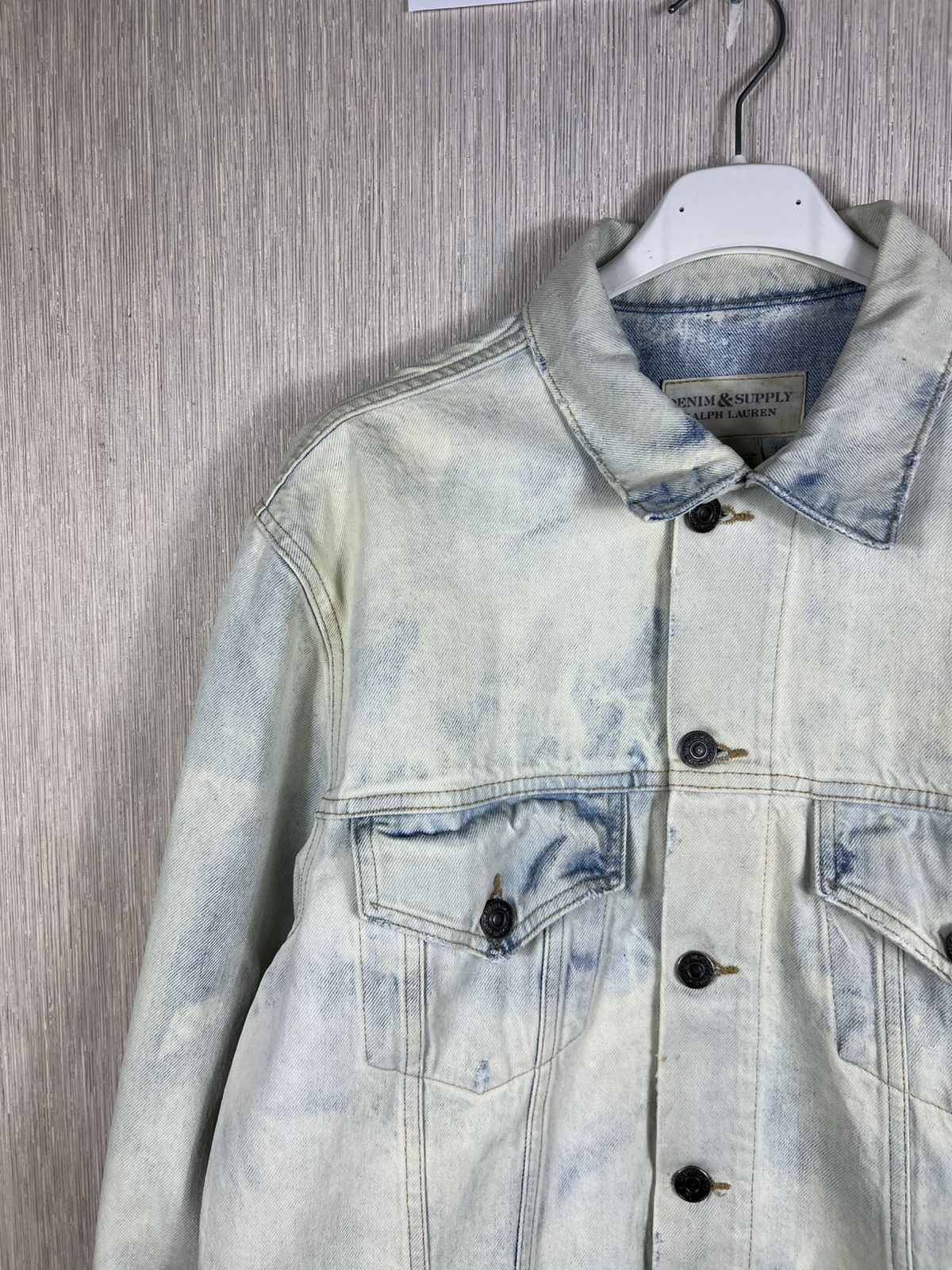 Denim & Supply Ralph Lauren Ralph Lauren denim & supply acid bleach skull denim jacket Size US M / EU 48-50 / 2 - 4 Thumbnail