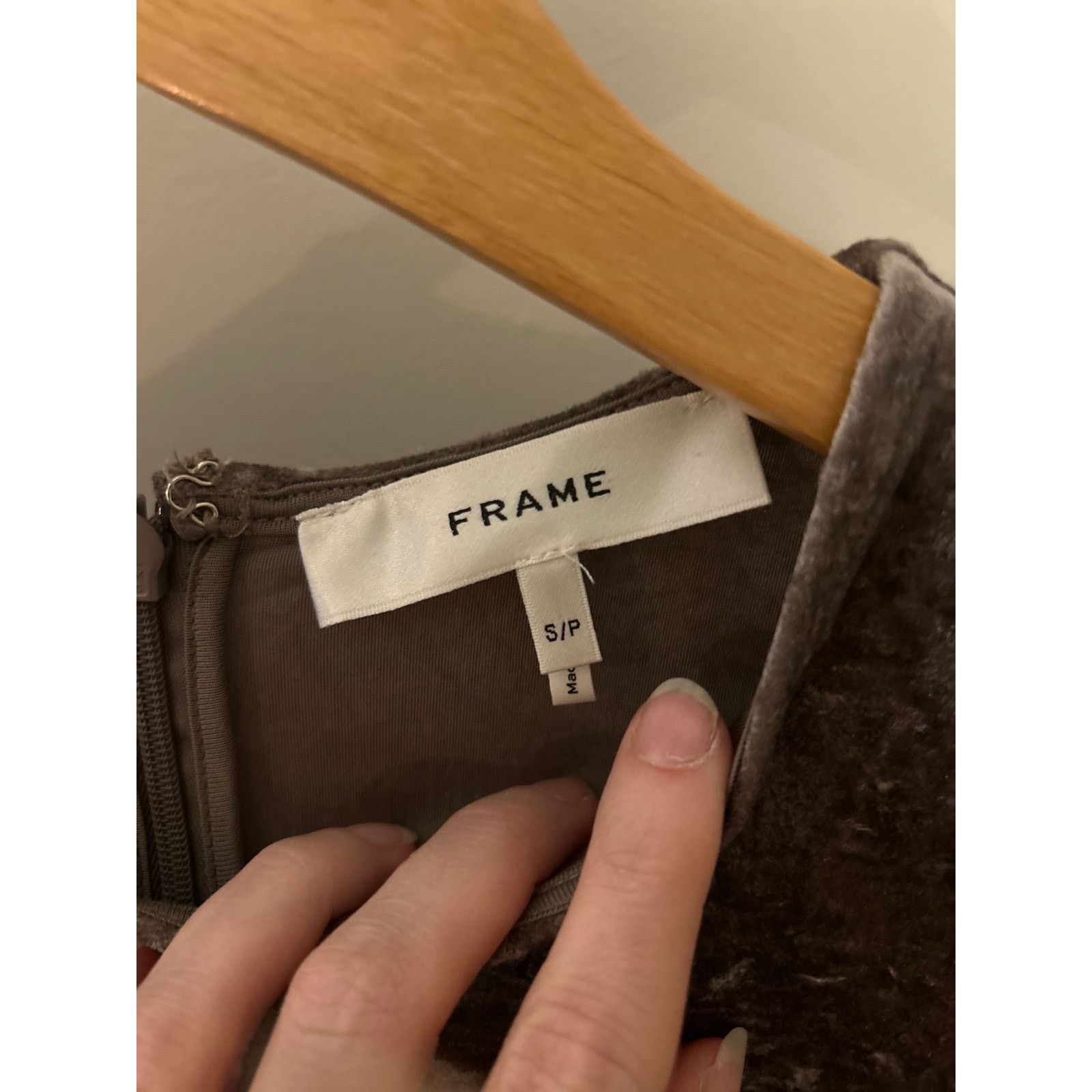 Frame Frame Dusk Crushed Velvet Top - Size S - Excellent Size S / US 4 / IT 40 - 6 Thumbnail