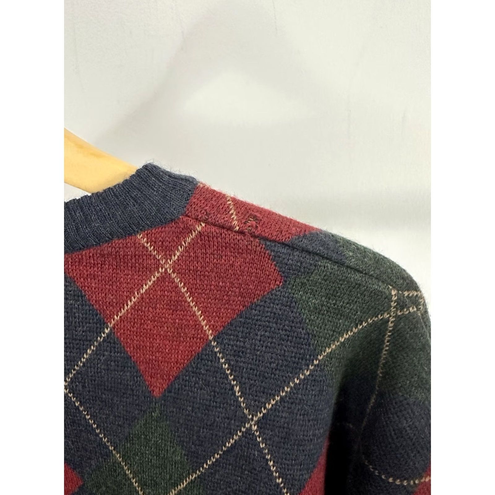 Brooks VTG Brooks Brothers Plaid Geometric Wool Pullover Sweater L Men Multicolor Douglas Distressed Holes Sportswear Size US L / EU 52-54 / 3 - 5 Thumbnail