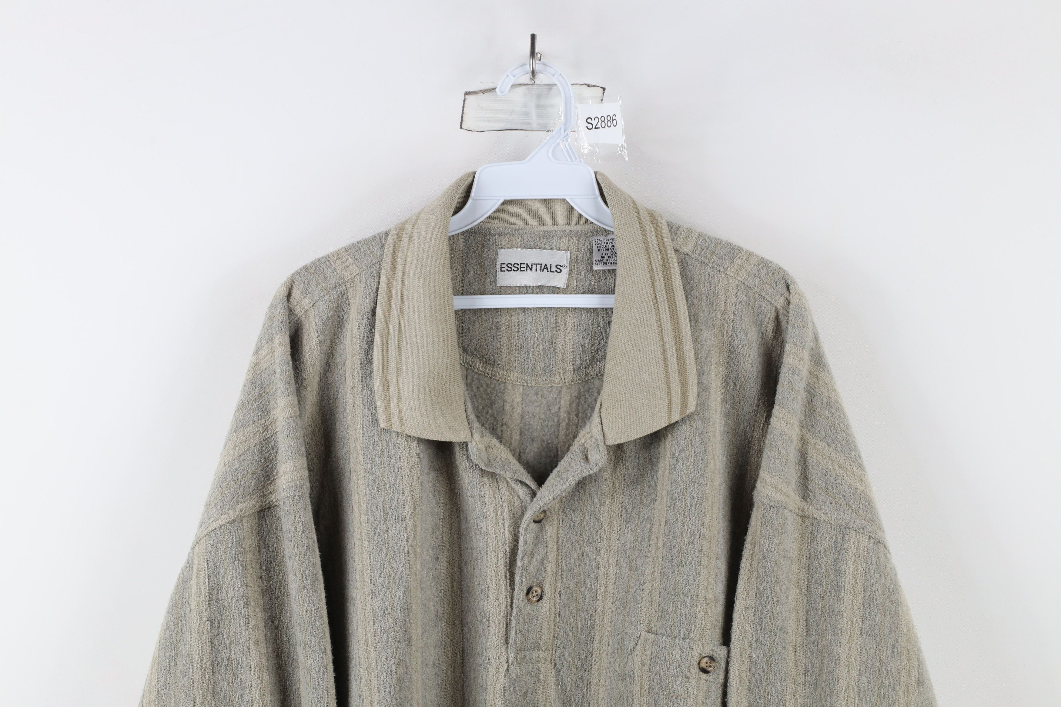 Vintage Vintage 90s Streetwear Fleece Collared Pullover Sweater Size US XXL / EU 58 / 5 - 2 Thumbnail