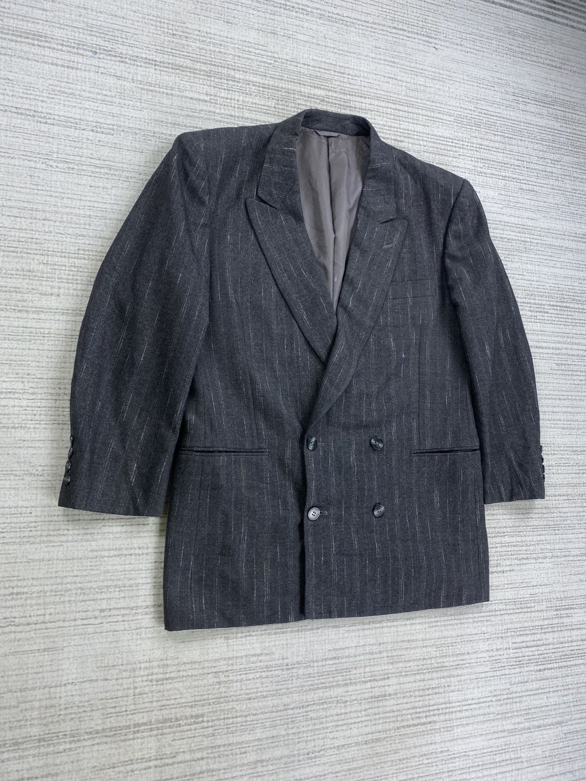 Christian Dior Monsieur 🔥 Christian Dior Wool Striped Blazer Size US M / EU 48-50 / 2 - 3 Thumbnail