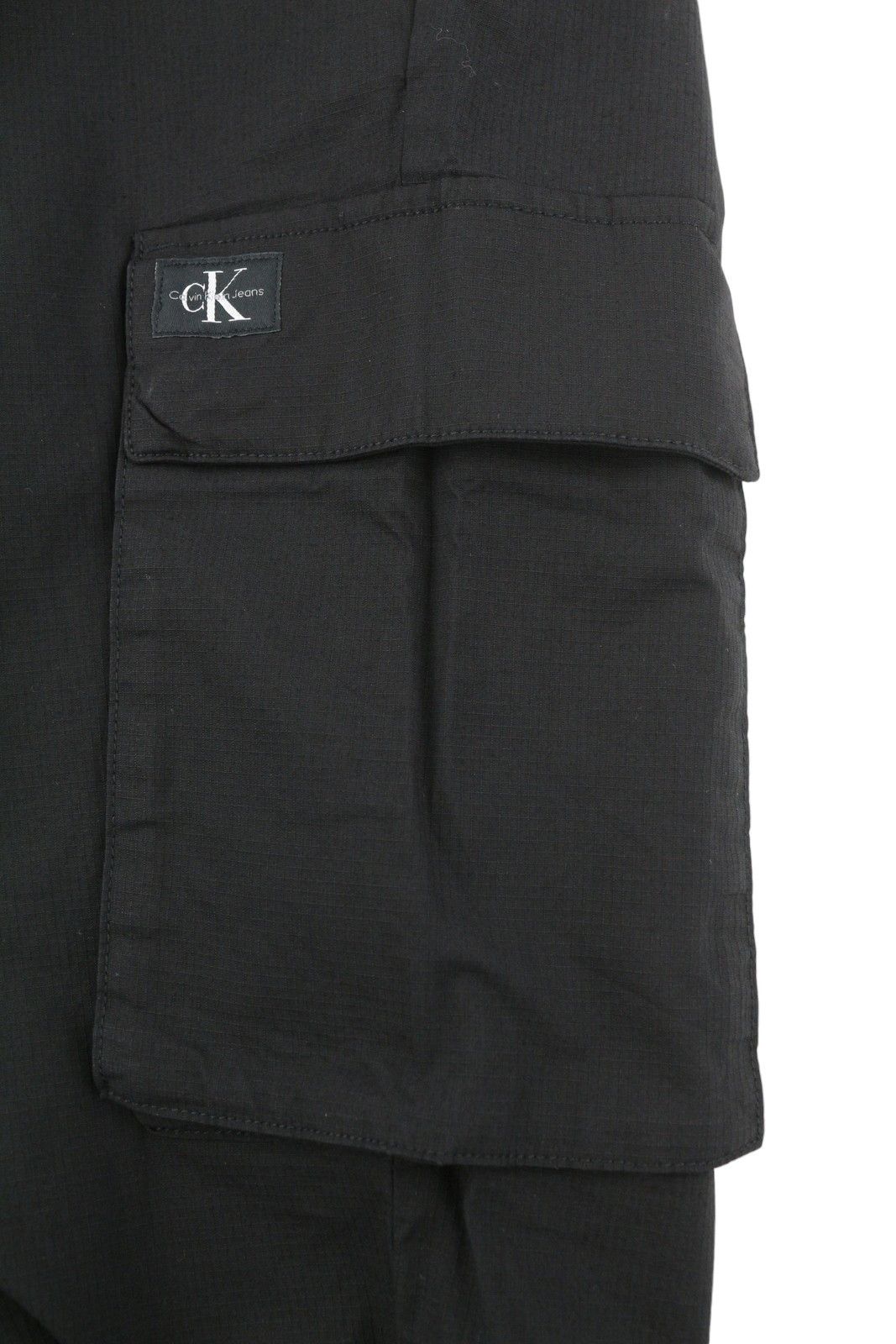 Calvin Klein W32 Black Cargo Elastic Waist Patch Pockets 87455 Size US 32 / EU 48 - 7 Thumbnail