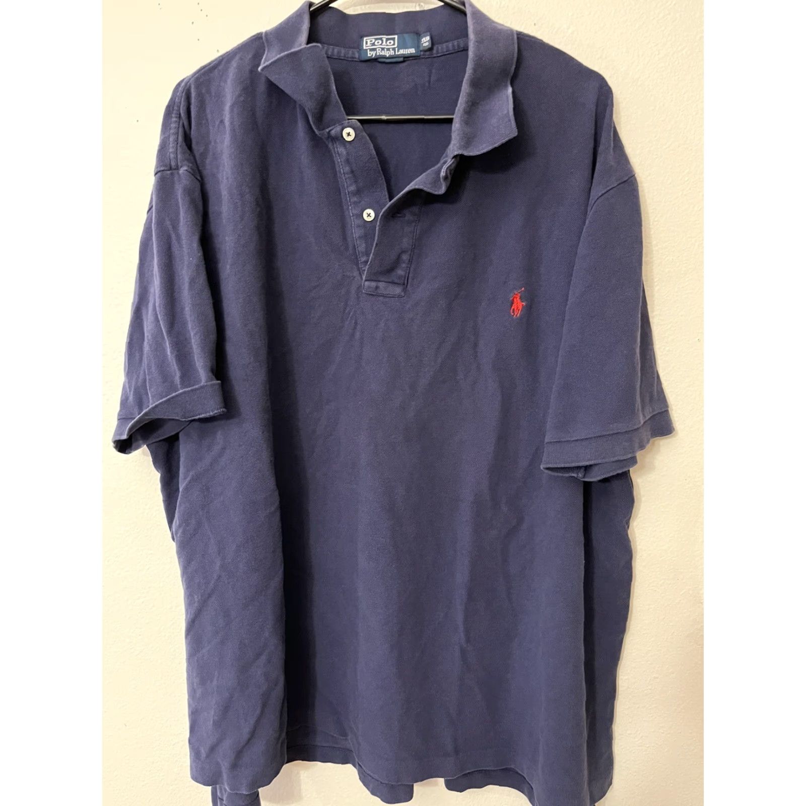 Polo Ralph Lauren Polo Ralph Lauren Polo Shirt Men Big 2XB Navy Logo Shirt Size US XXL / EU 58 / 5 - 2 Thumbnail